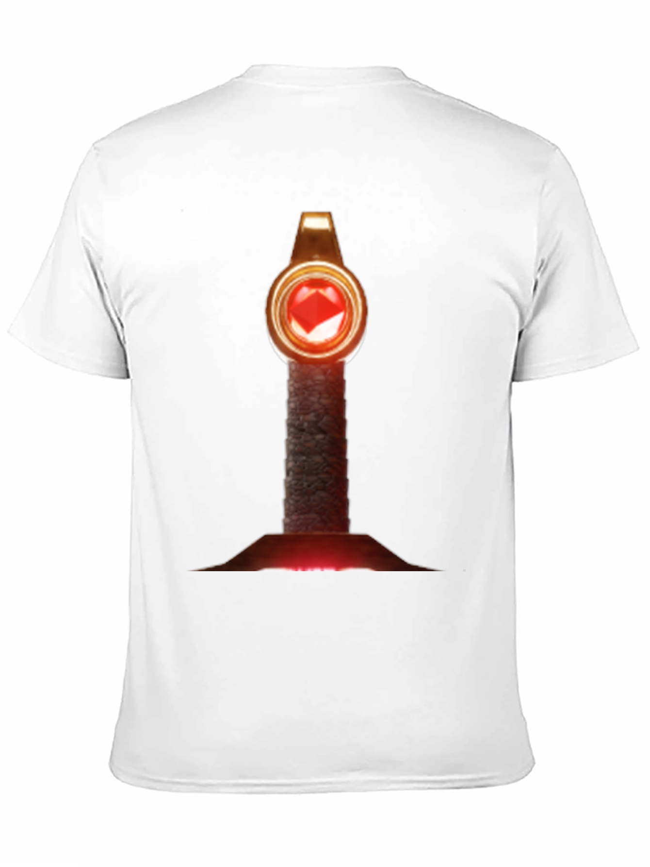 Enchanting Gemstone Staff T-Shirt - Mystic Design