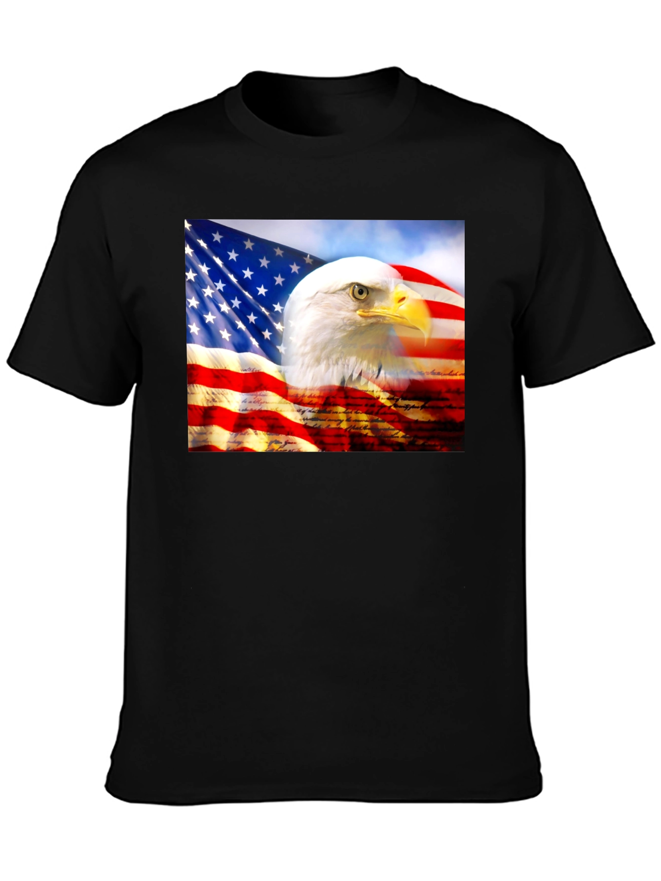 American Pride Eagle Flag Graphic T-Shirt