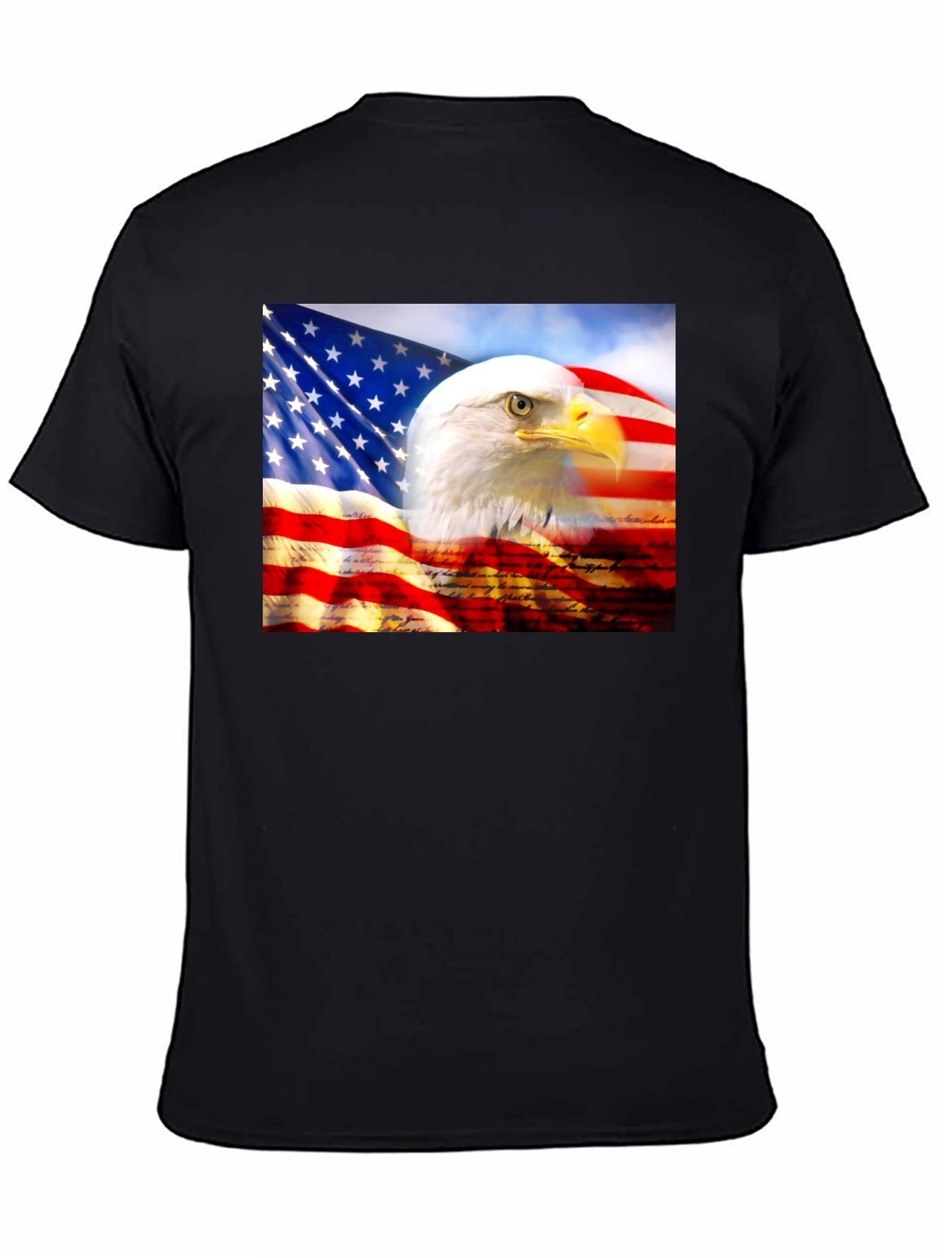American Pride Eagle Flag Graphic T-Shirt
