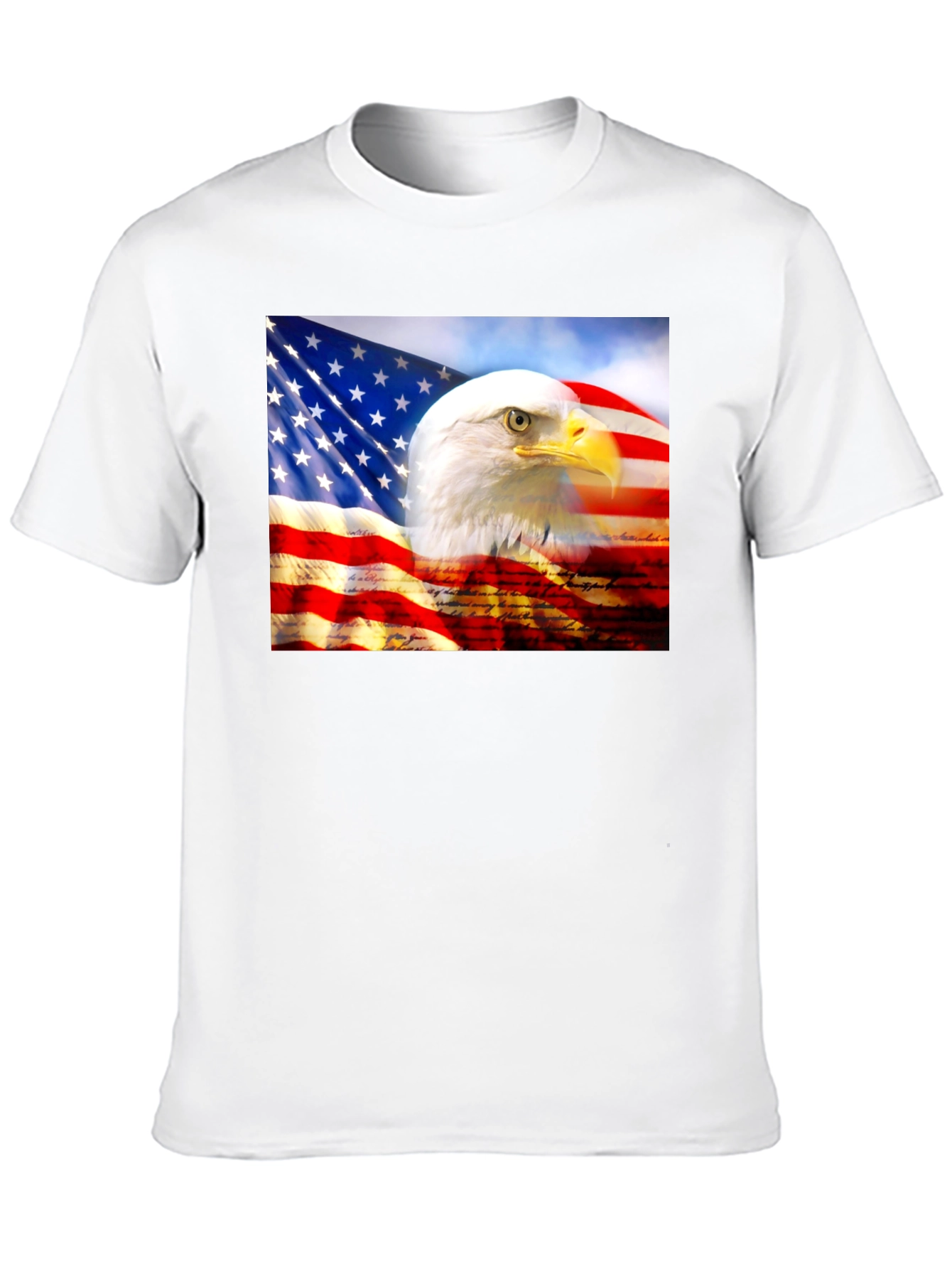 American Pride Eagle Flag Graphic T-Shirt