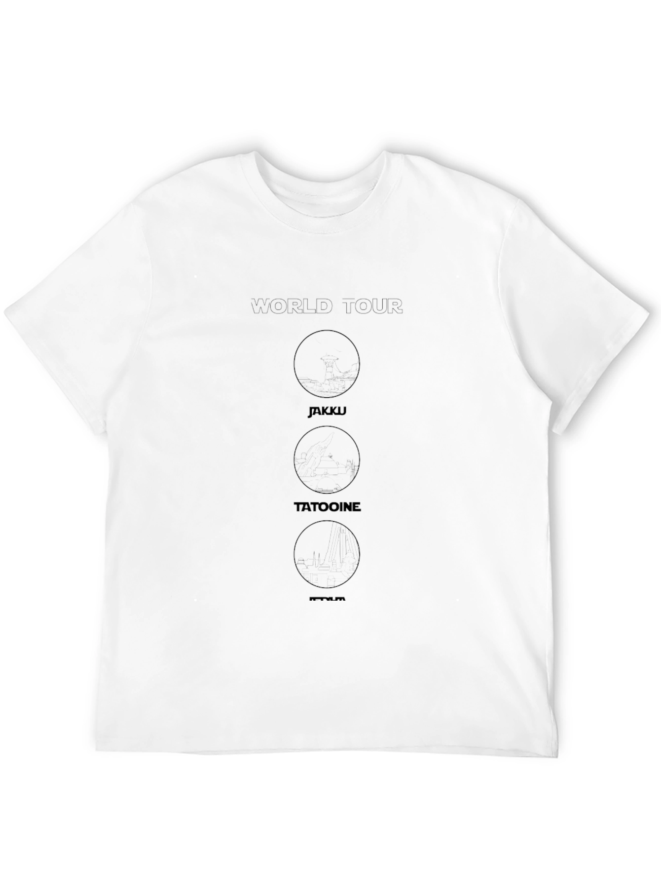 Star Wars World Tour Black T-Shirt