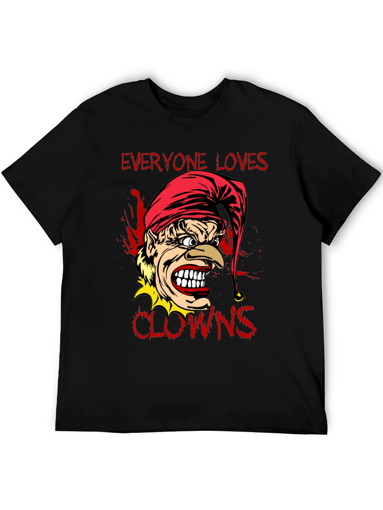 Everyone Loves Clowns Graphic Tee - Black
