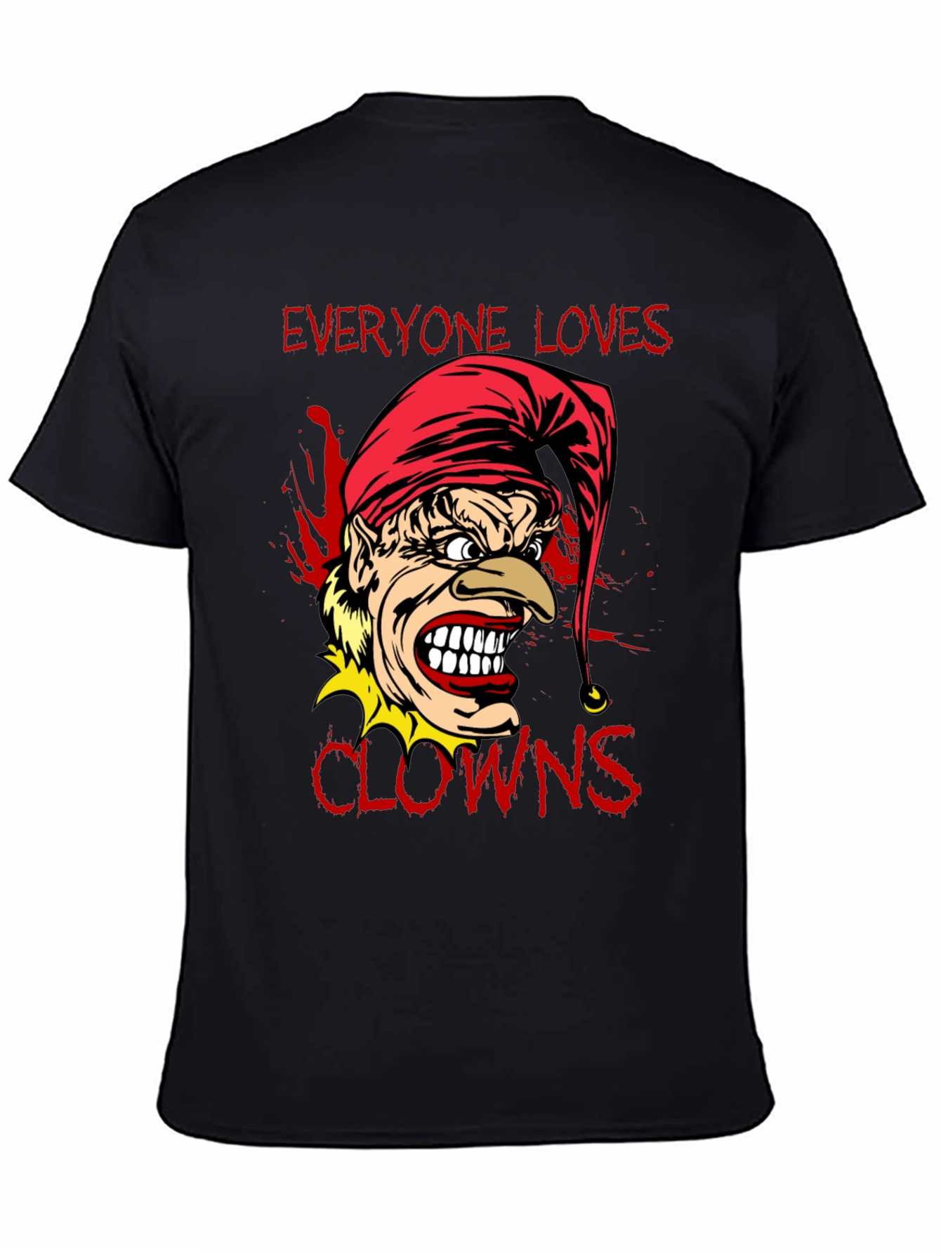 Everyone Loves Clowns Graphic Tee - Black