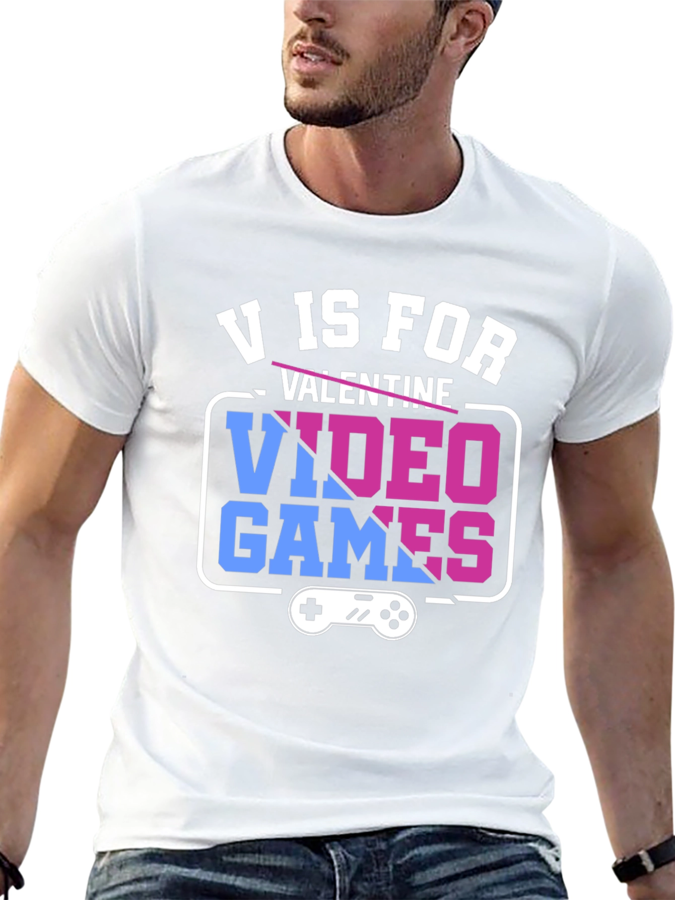 V is for Video Games Graphic Tee