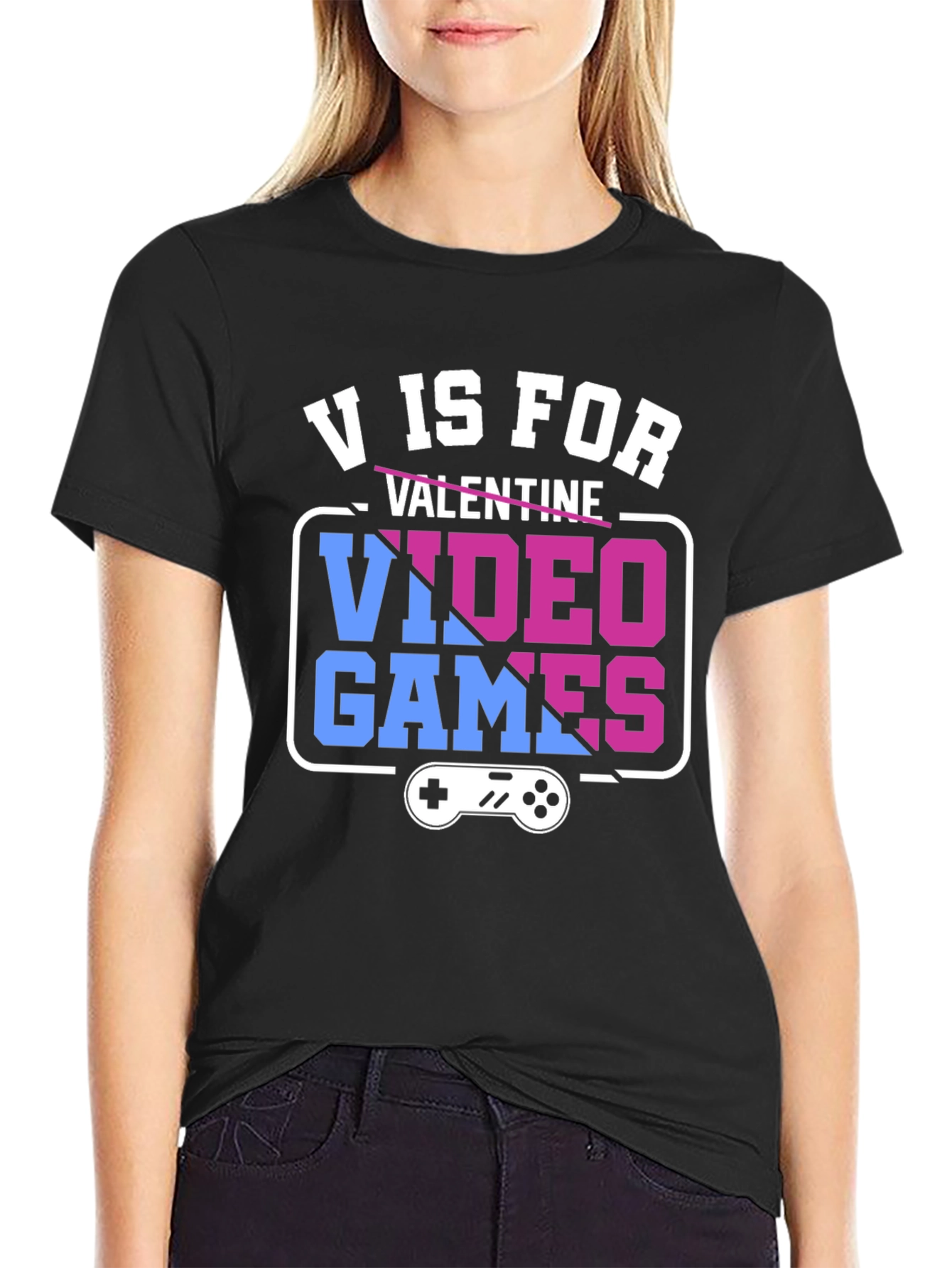 V is for Video Games Graphic Tee