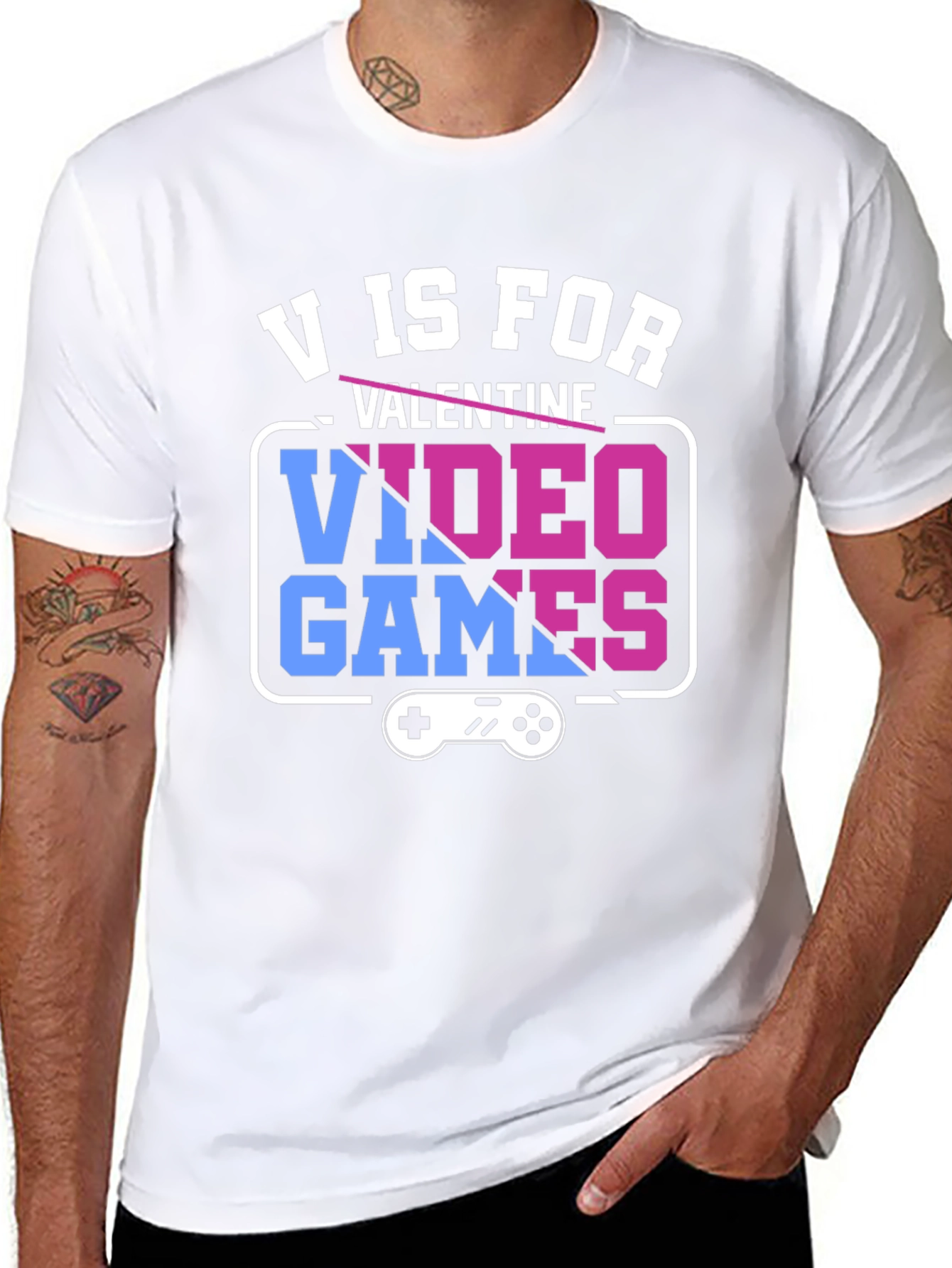 V is for Video Games Graphic Tee