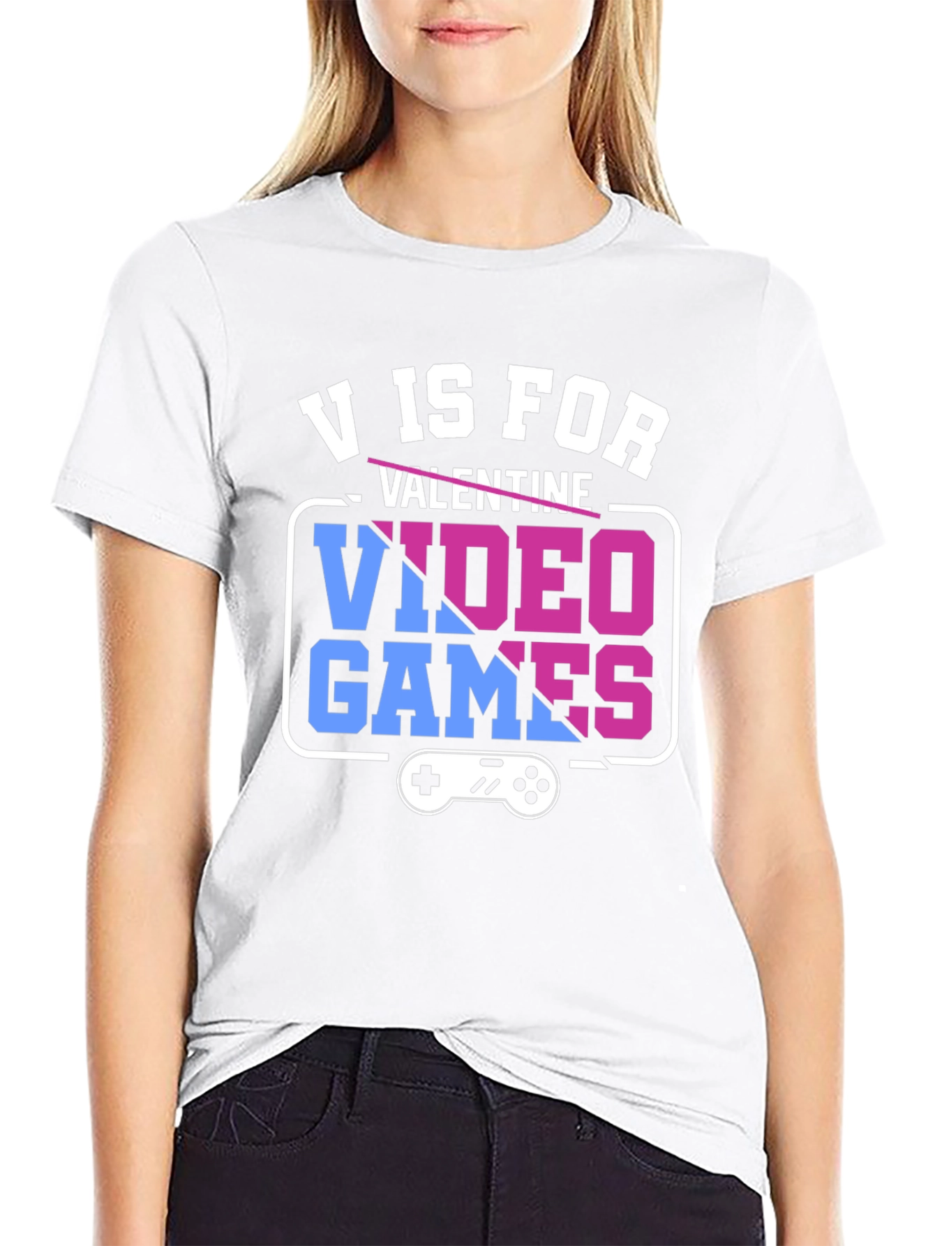 V is for Video Games Graphic Tee