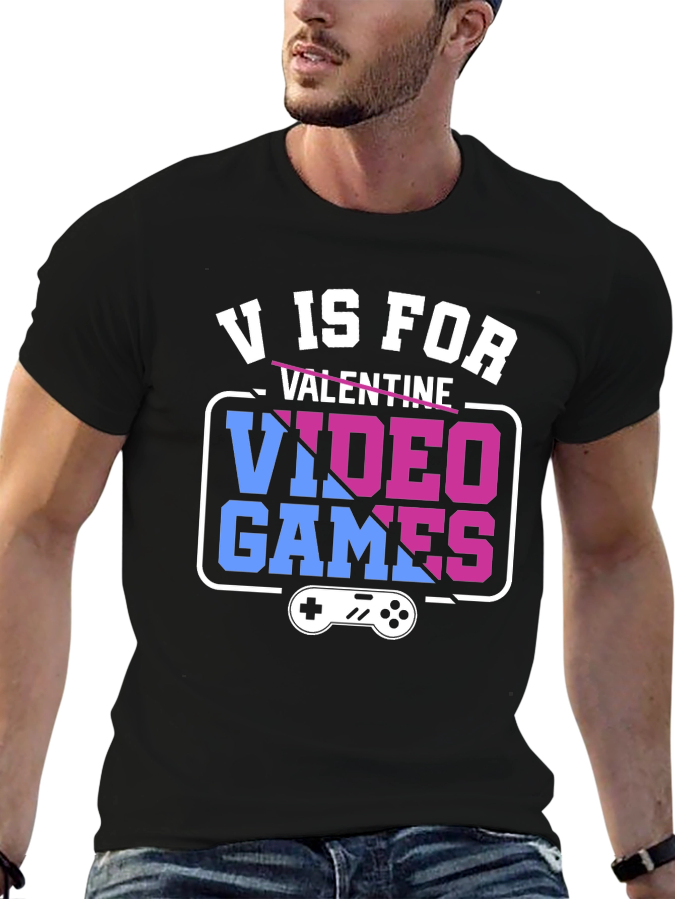 V is for Video Games Graphic Tee