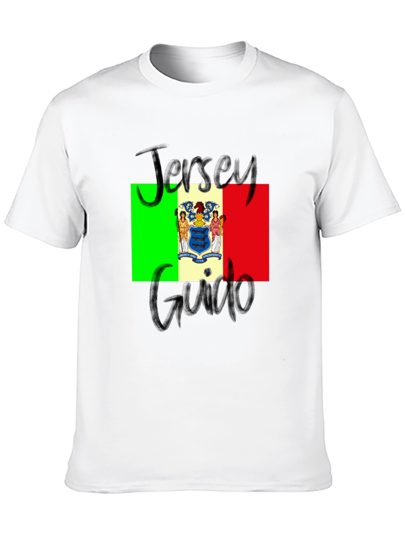 Jersey Guido T-Shirt: State Flag Graphic Tee