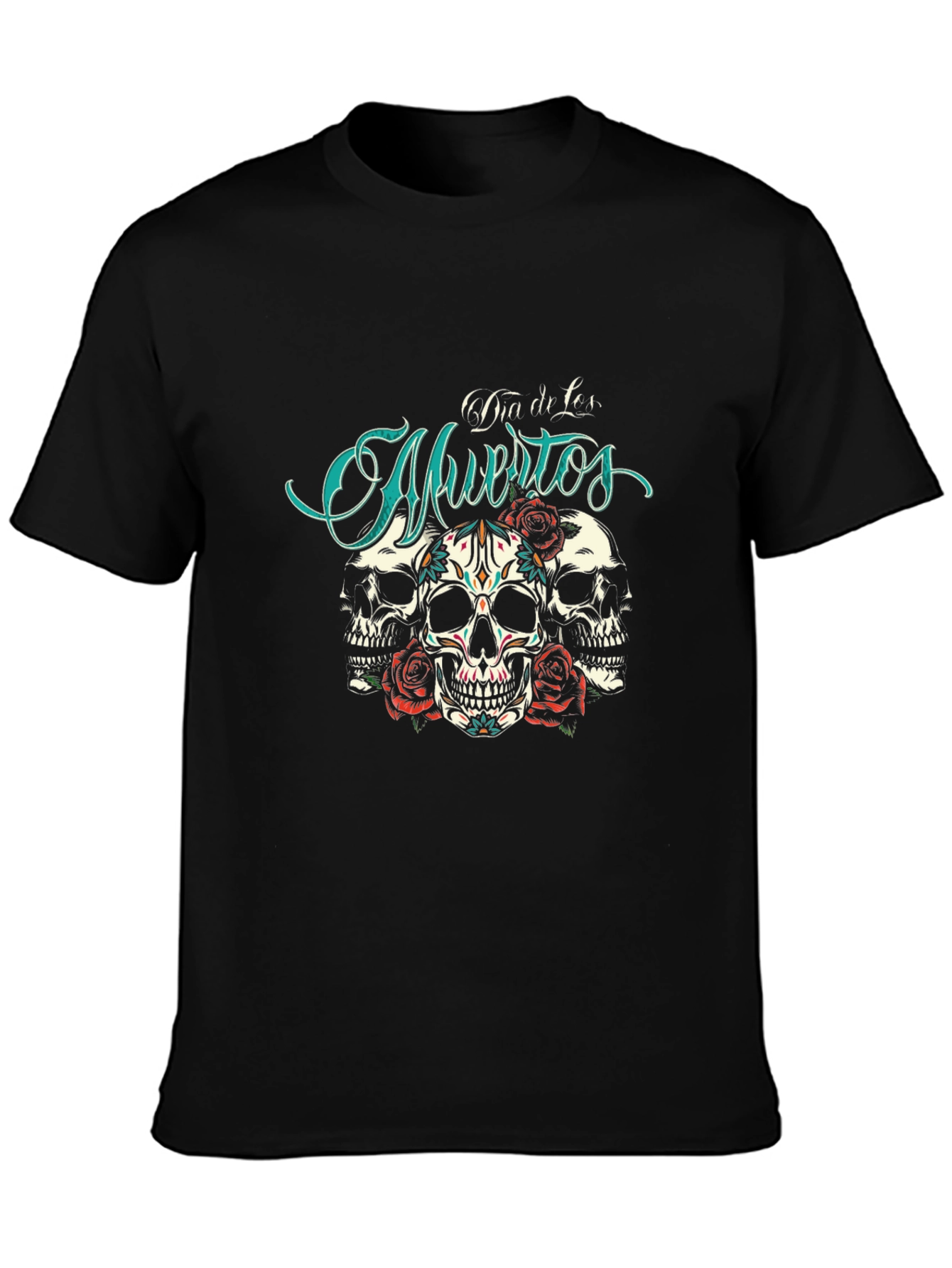 Dia de Muertos Skull Rose T-Shirt