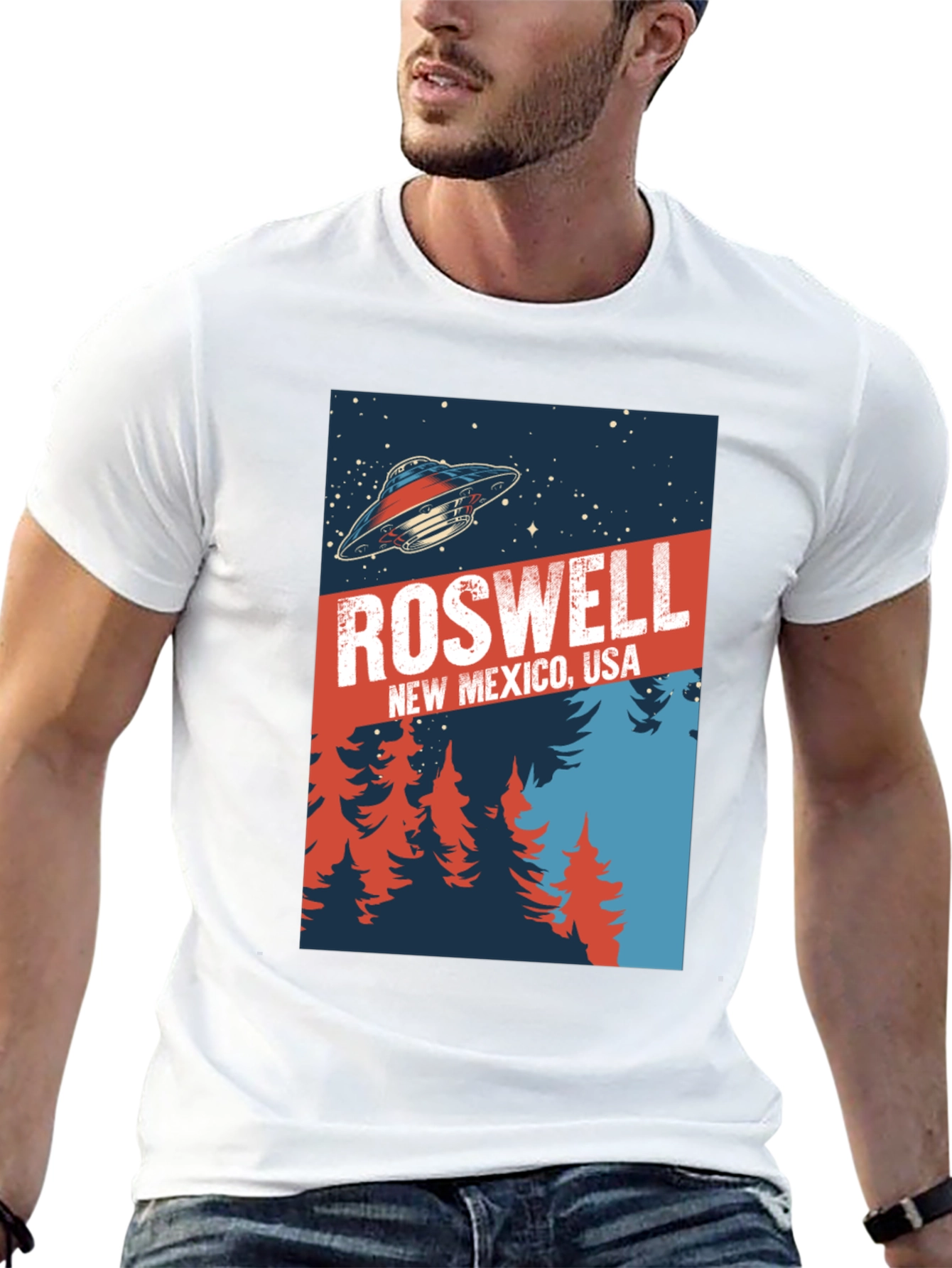 Roswell UFO Graphic T-Shirt