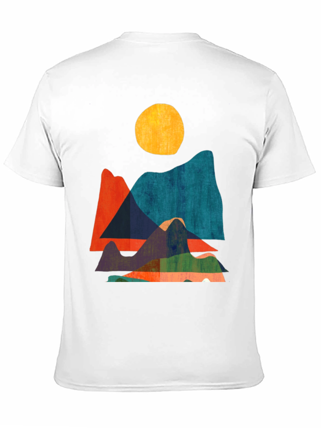 Abstract Mountain Graphic Tee - Modern Design