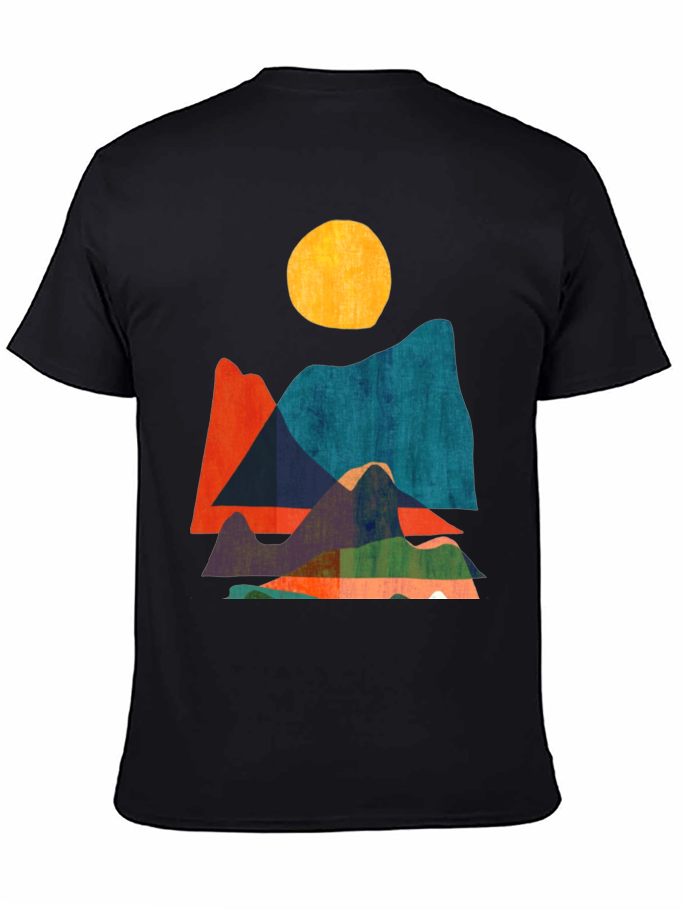 Abstract Mountain Graphic Tee - Modern Design