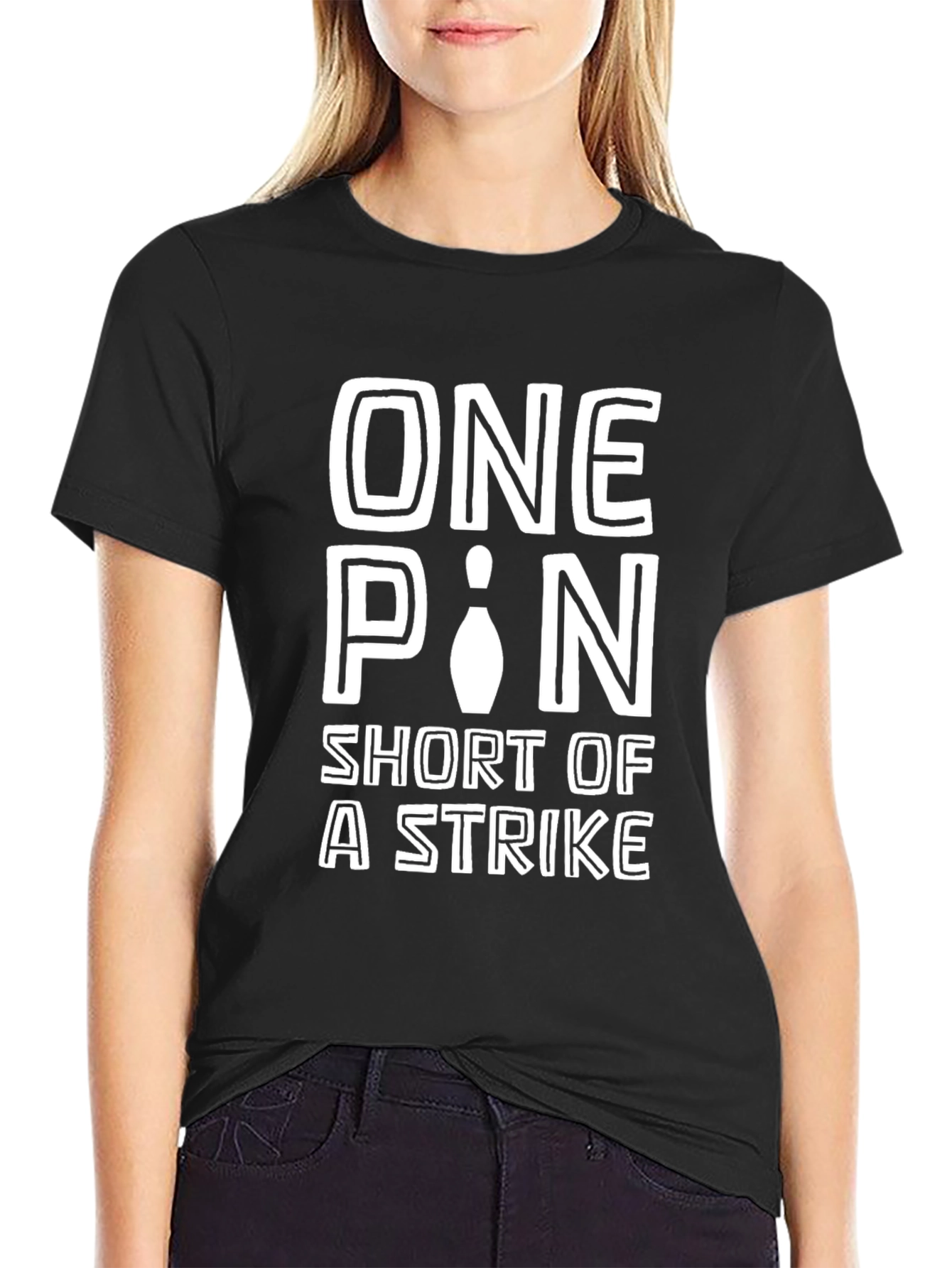One Pin Short of A Strike Bowling T-Shirt