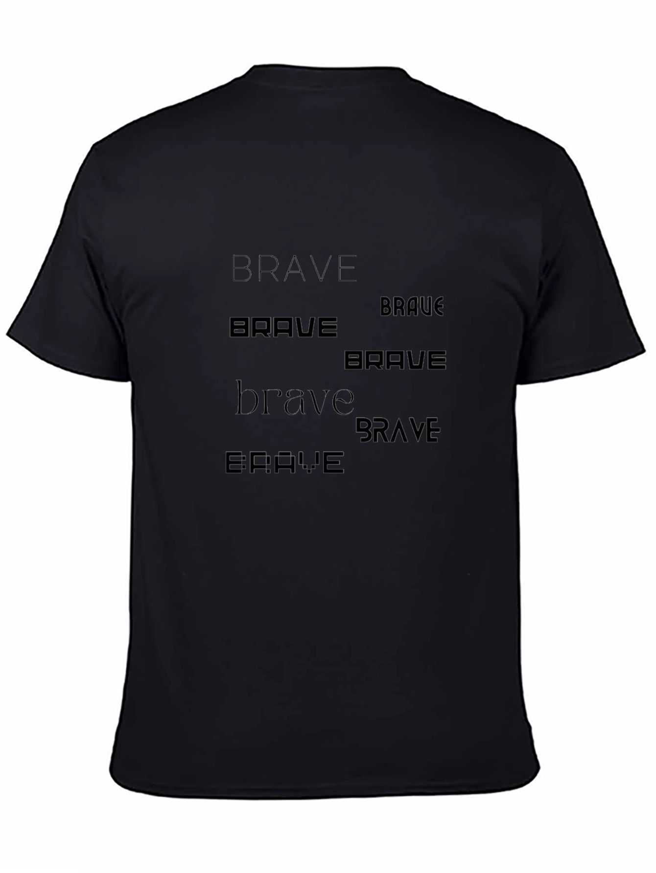 Brave Graphic Tee - Dark Design