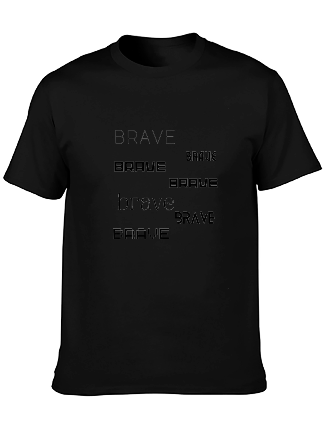 Brave Graphic Tee - Dark Design