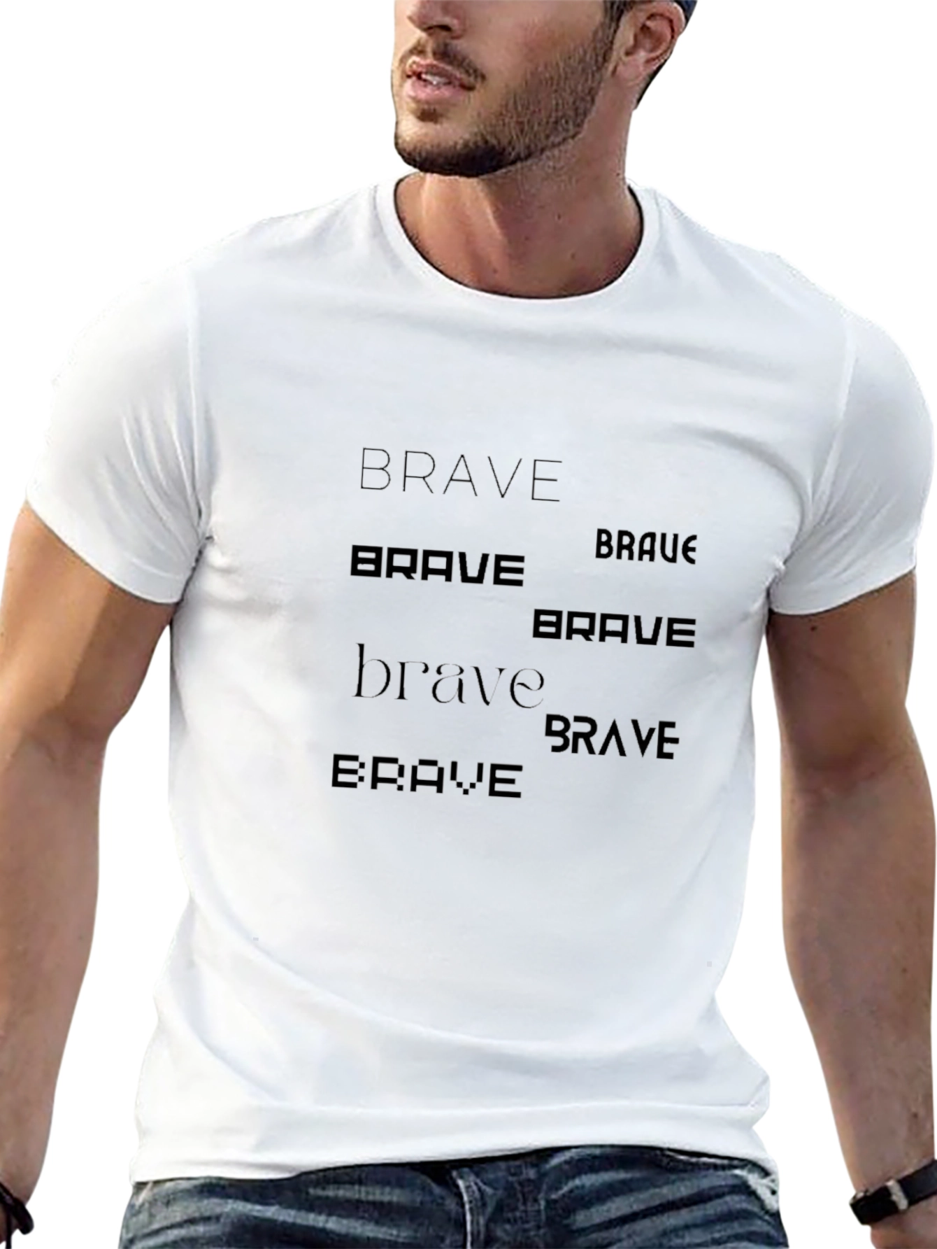 Brave Graphic Tee - Dark Design