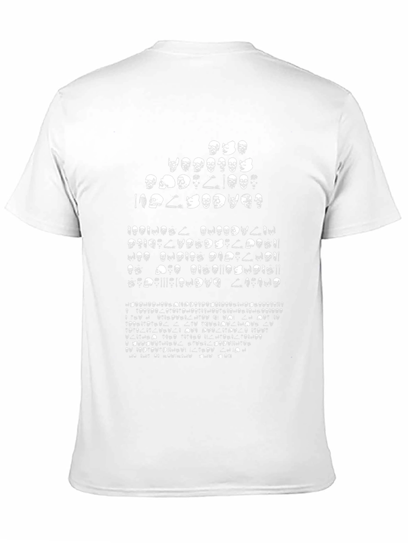 Skull Design Graphic Tee - Black Cotton Casual Shirt