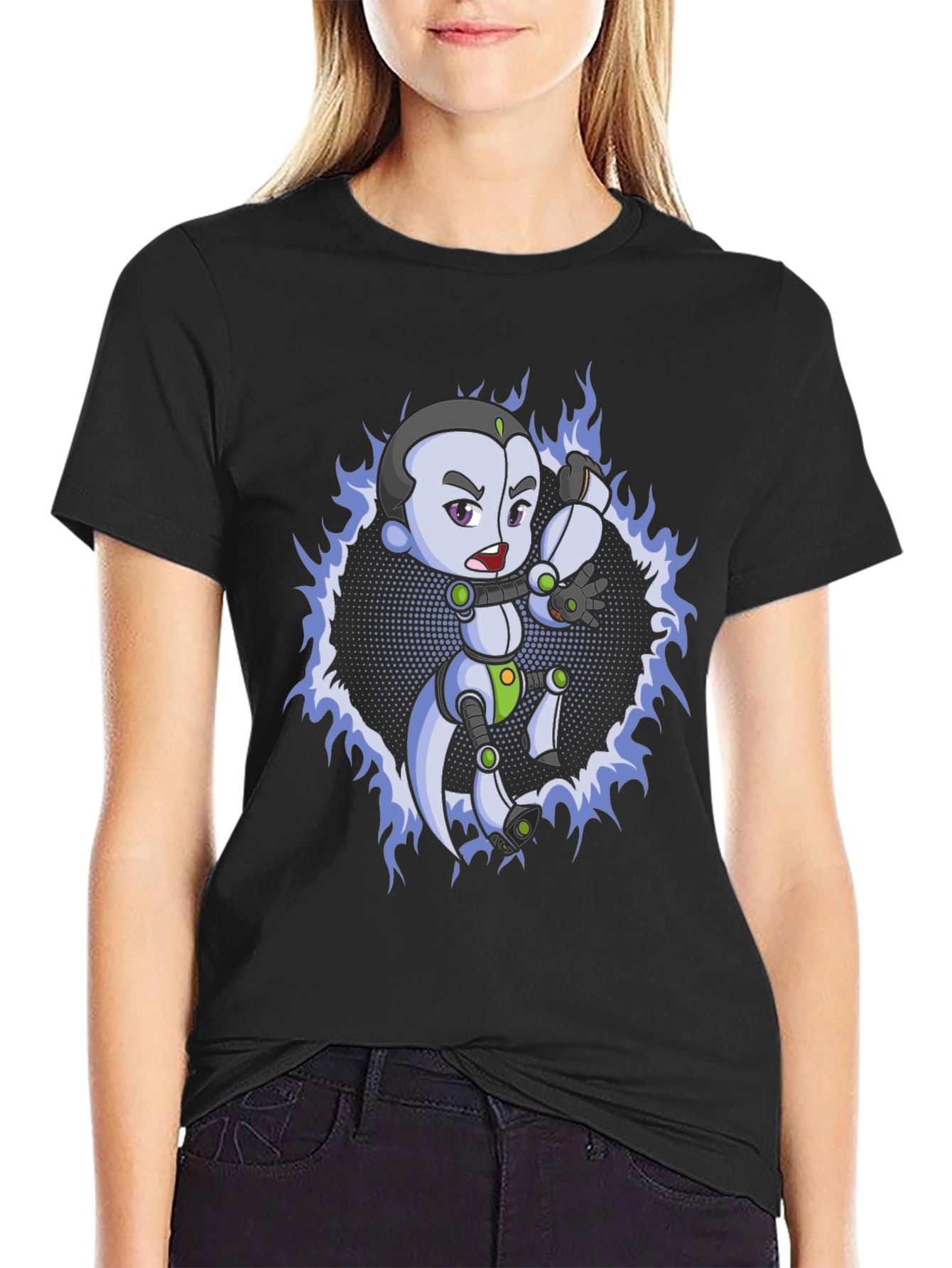 Robot Rage Black T-Shirt