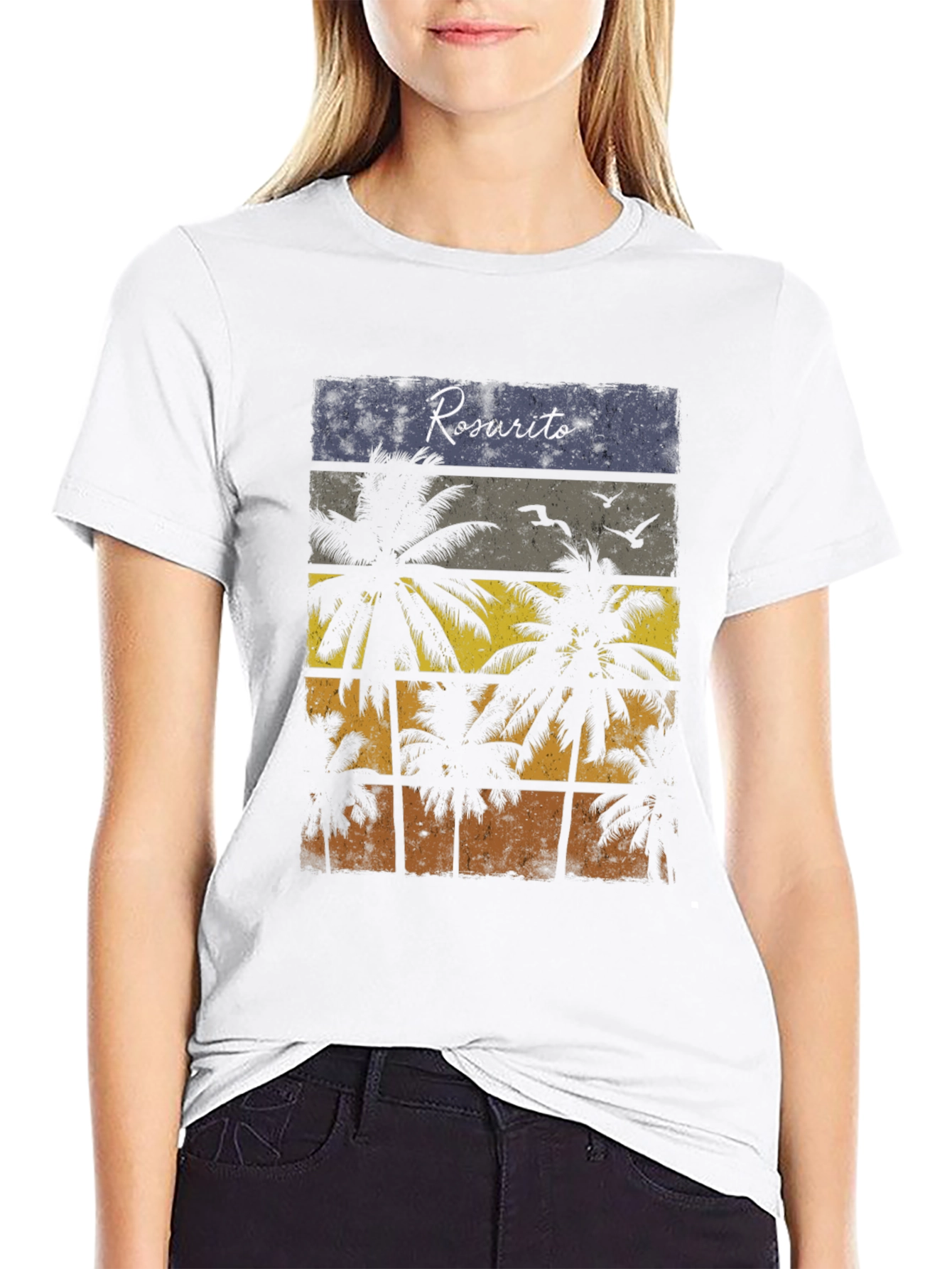 Rosarito Beach Palm Tree T-Shirt