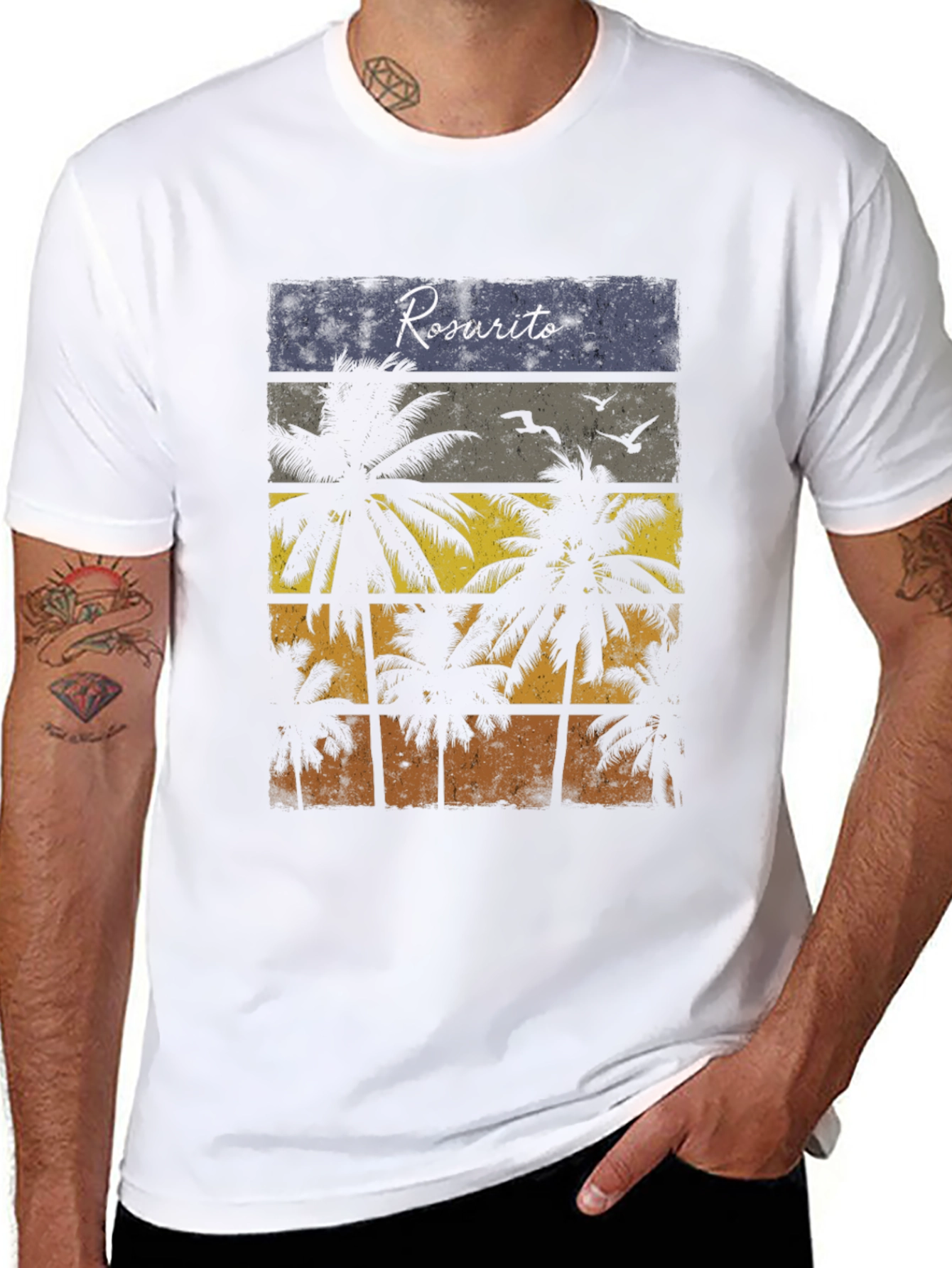 Rosarito Beach Palm Tree T-Shirt