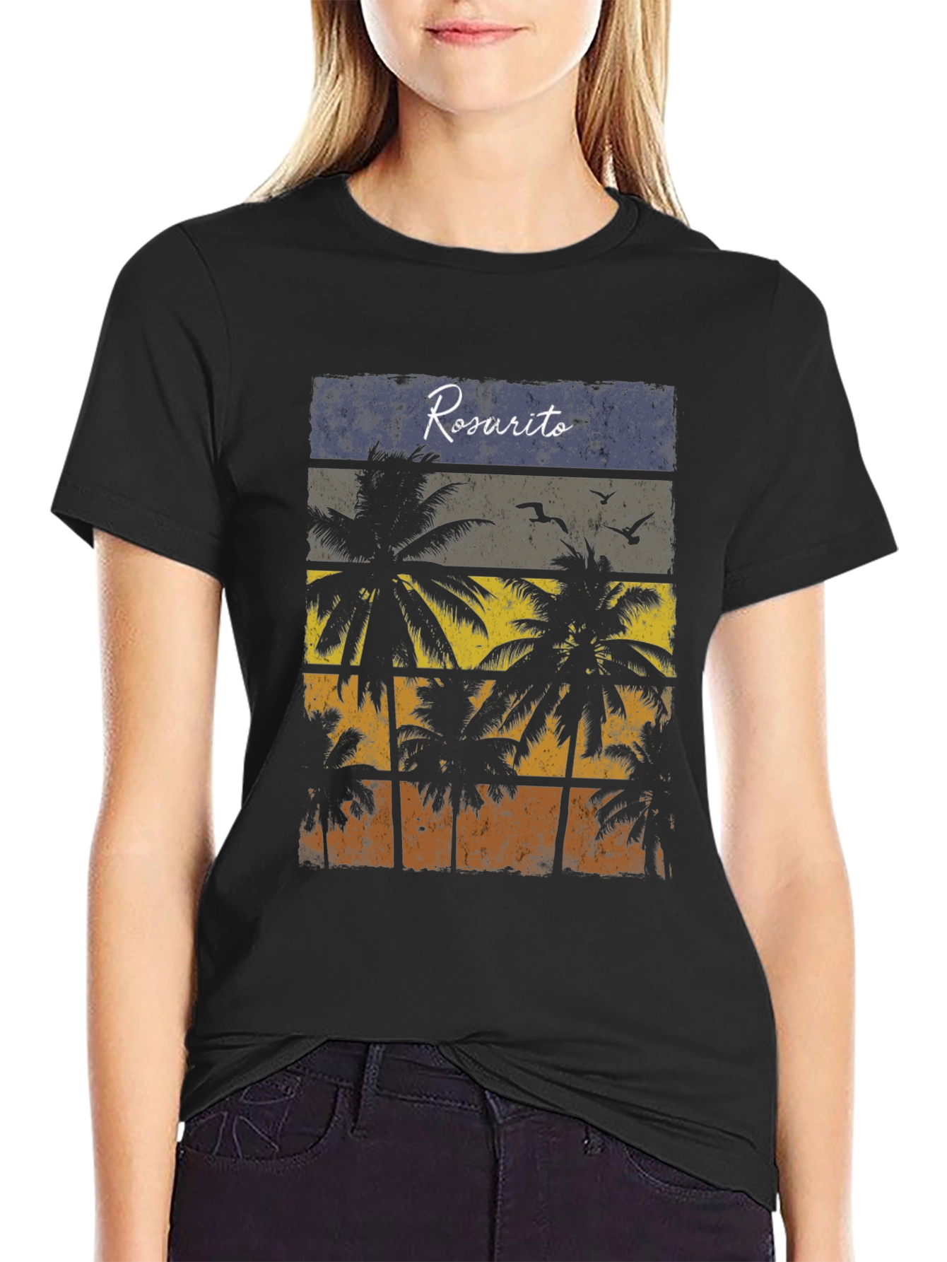 Rosarito Beach Palm Tree T-Shirt