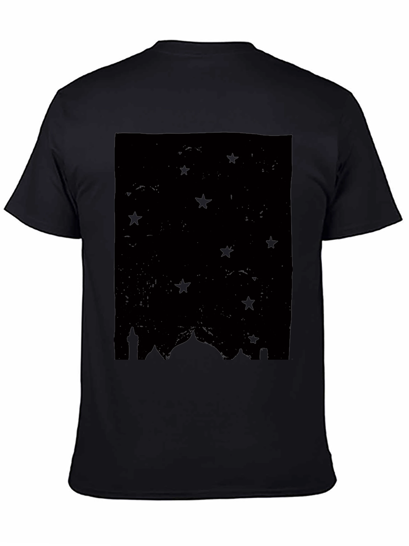 Stars & Mosque Silhouette Black T-Shirt