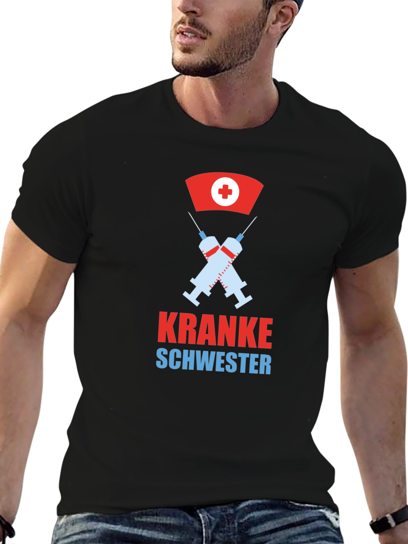 Kranke Schwester Graphic Tee - Novelty Nurse Shirt