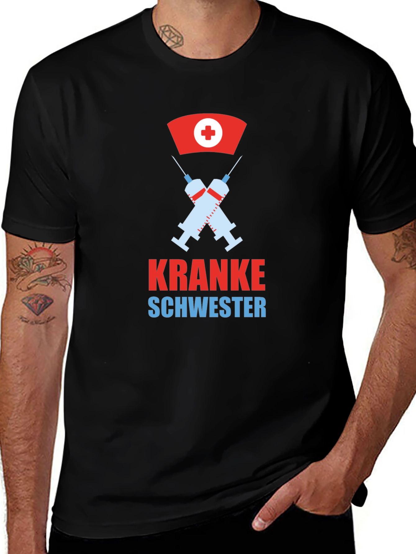 Kranke Schwester Graphic Tee - Novelty Nurse Shirt