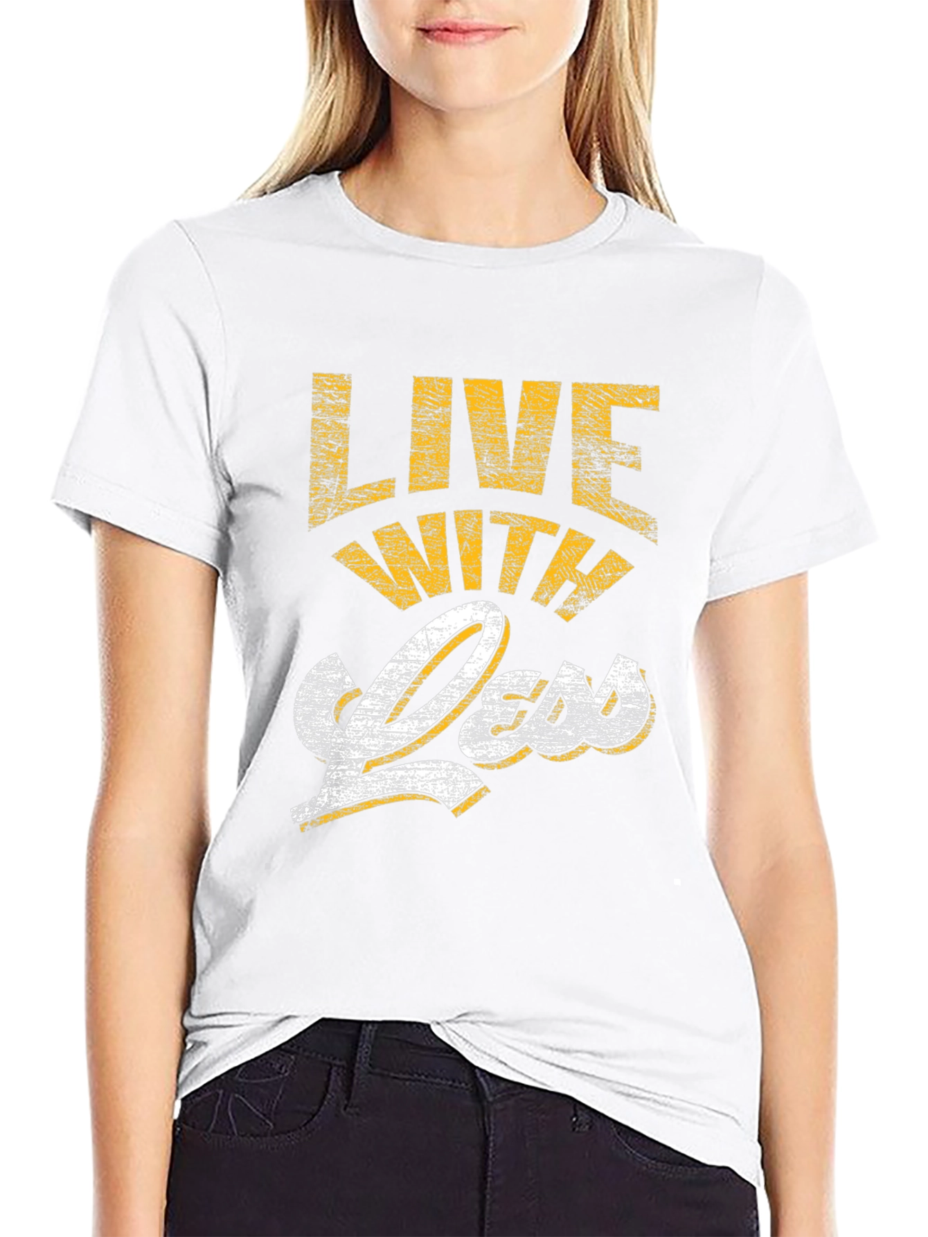 Live With Less Graphic Tee - Black