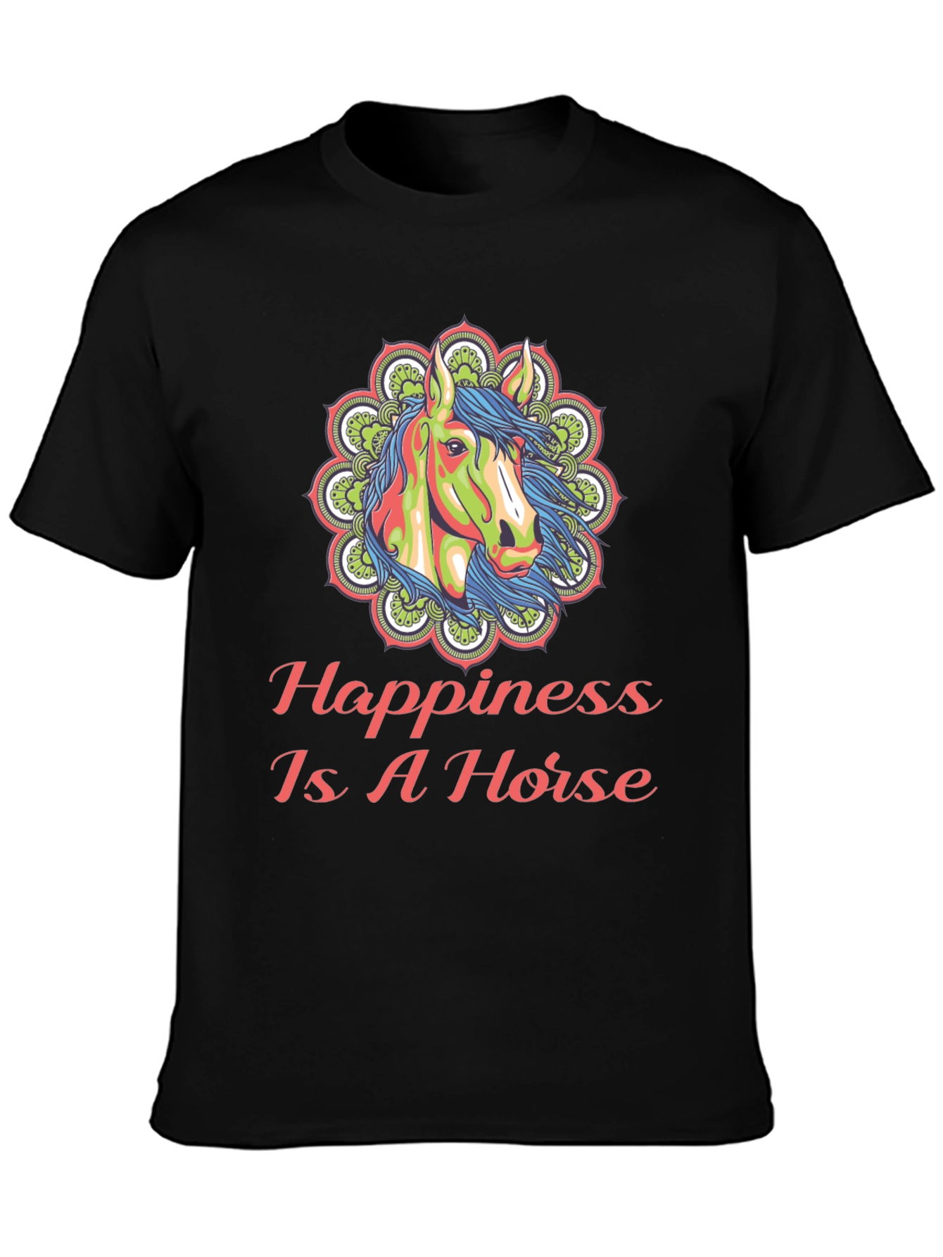 Happiness Is A Horse Graphic Tee