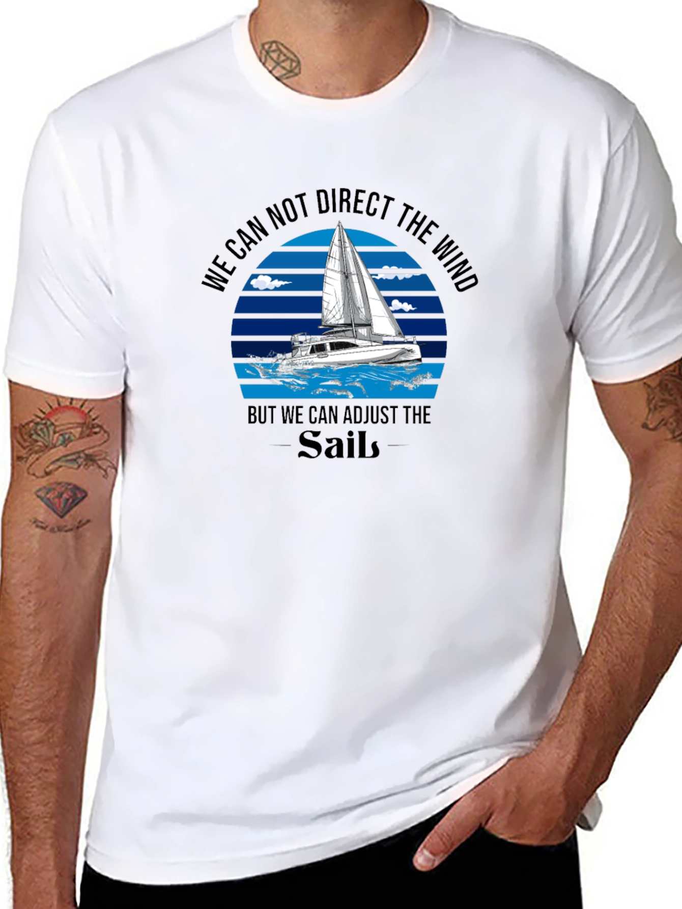 Sailboat Graphic T-Shirt: Adjust the Sails