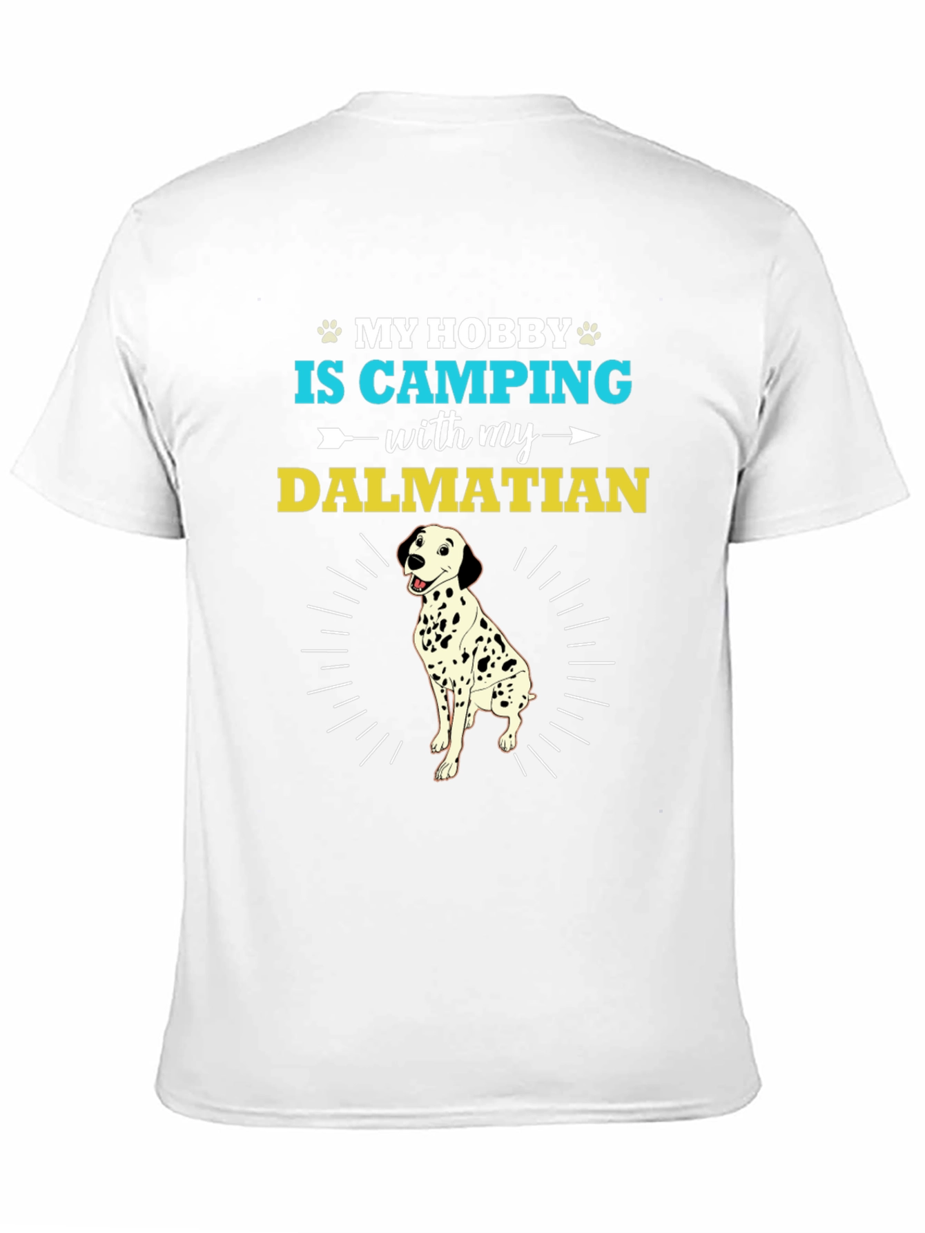 Camping with Dalmatian Graphic T-Shirt