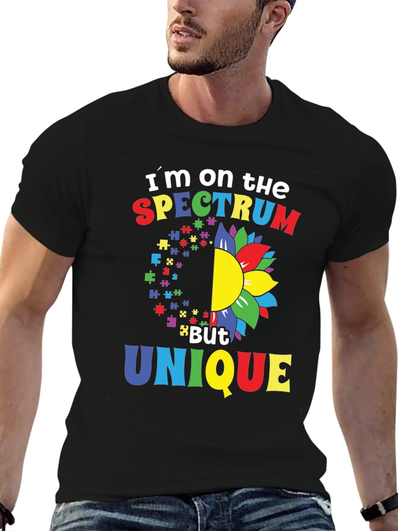 Spectrum Unique T-Shirt - Autism Awareness Design