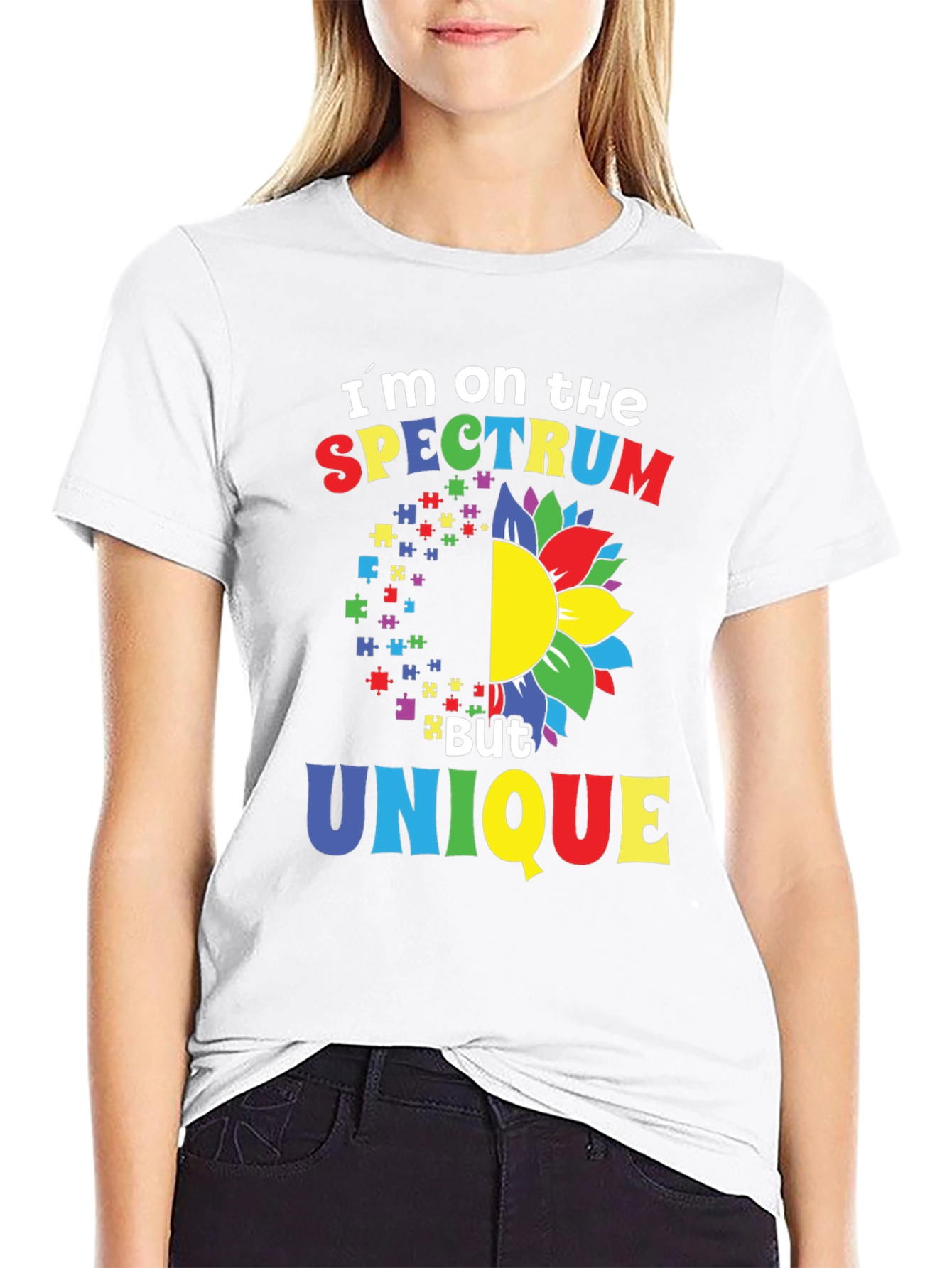 Spectrum Unique T-Shirt - Autism Awareness Design