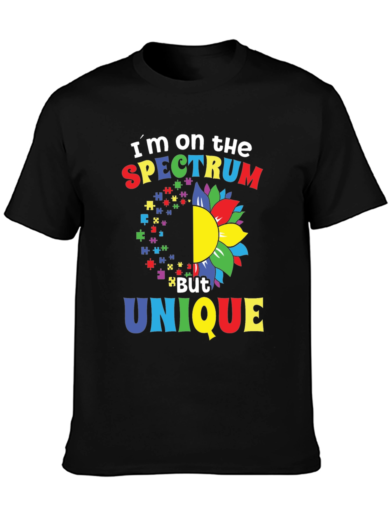 Spectrum Unique T-Shirt - Autism Awareness Design