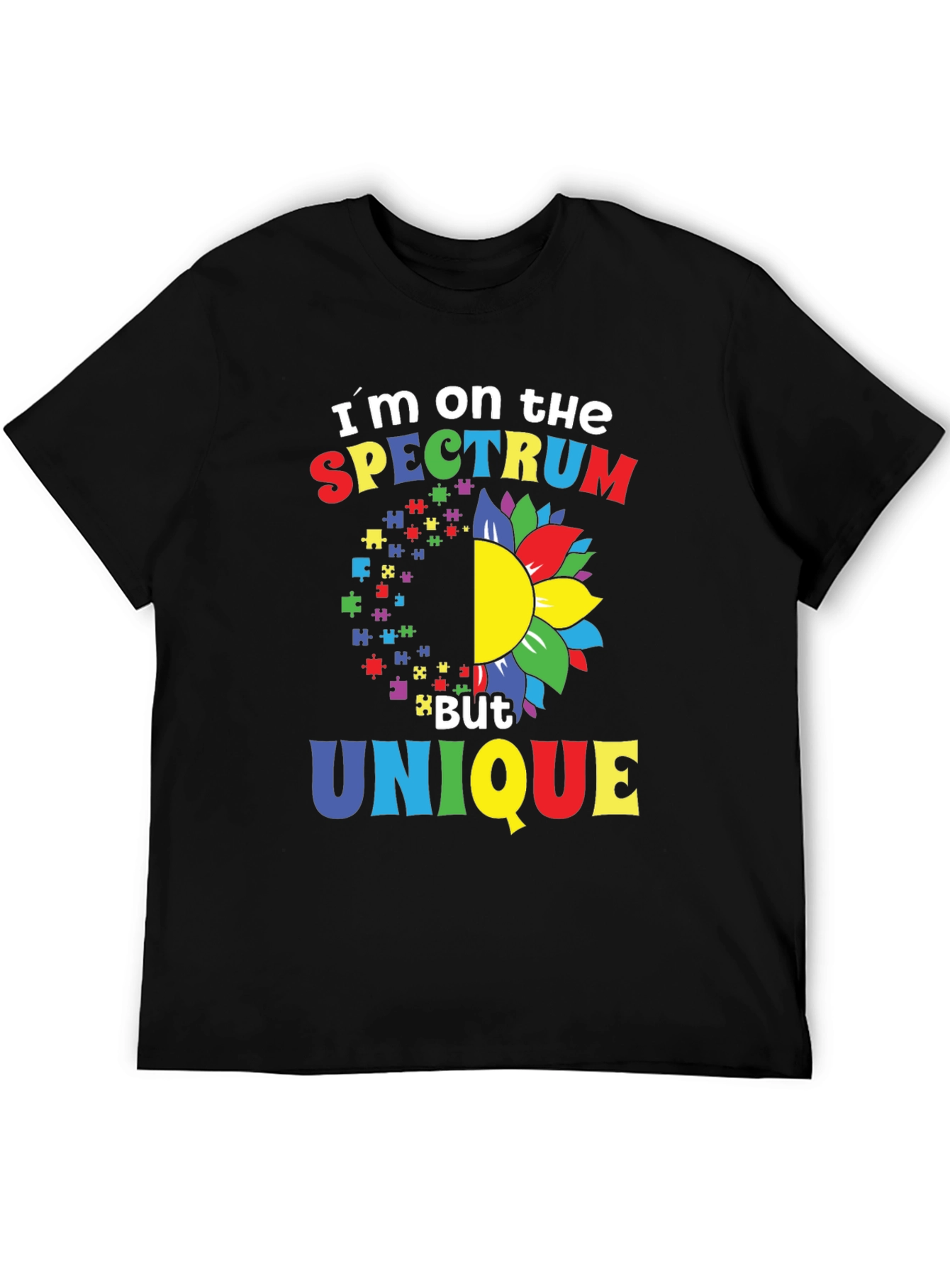 Spectrum Unique T-Shirt - Autism Awareness Design