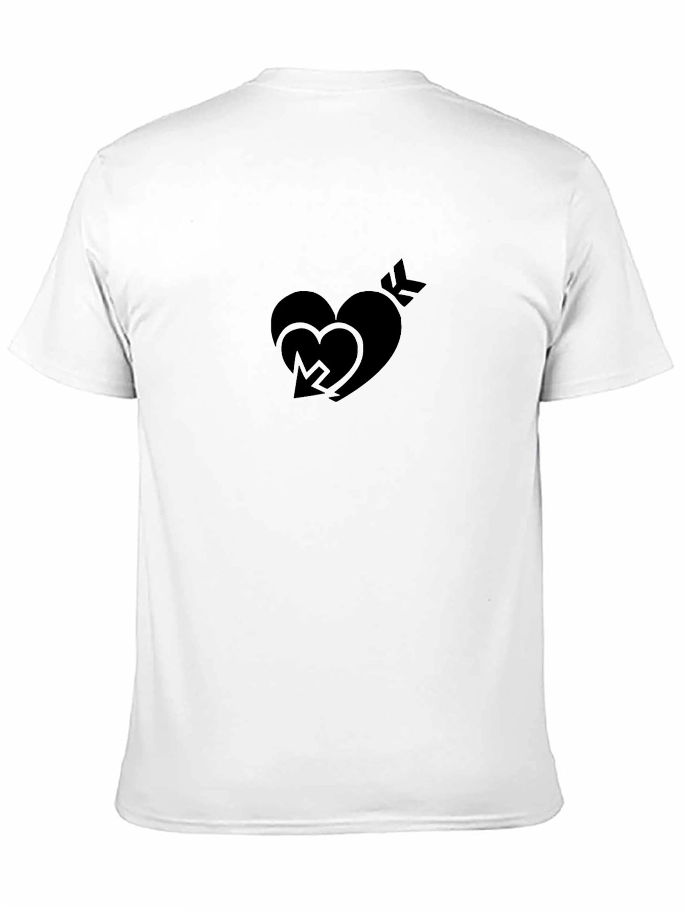 Black Heart Arrow Graphic Tee - Modern Style
