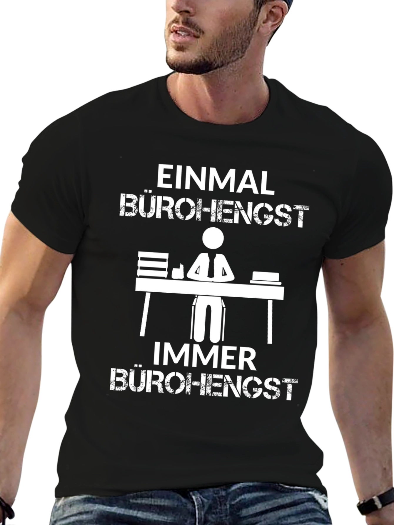 Einmal Bürohengst T-Shirt Funny Office Tee