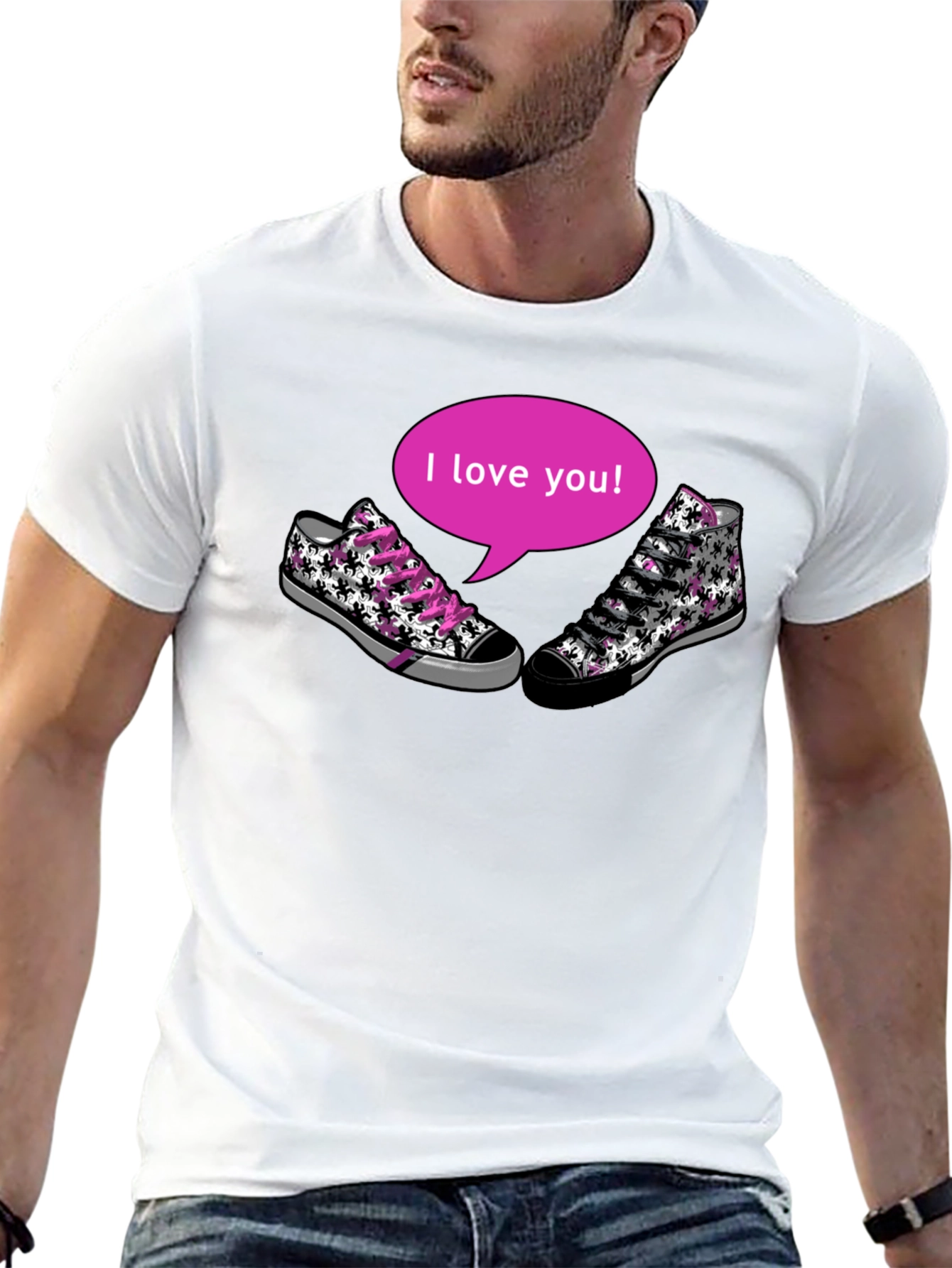 I Love You Sneaker T-Shirt