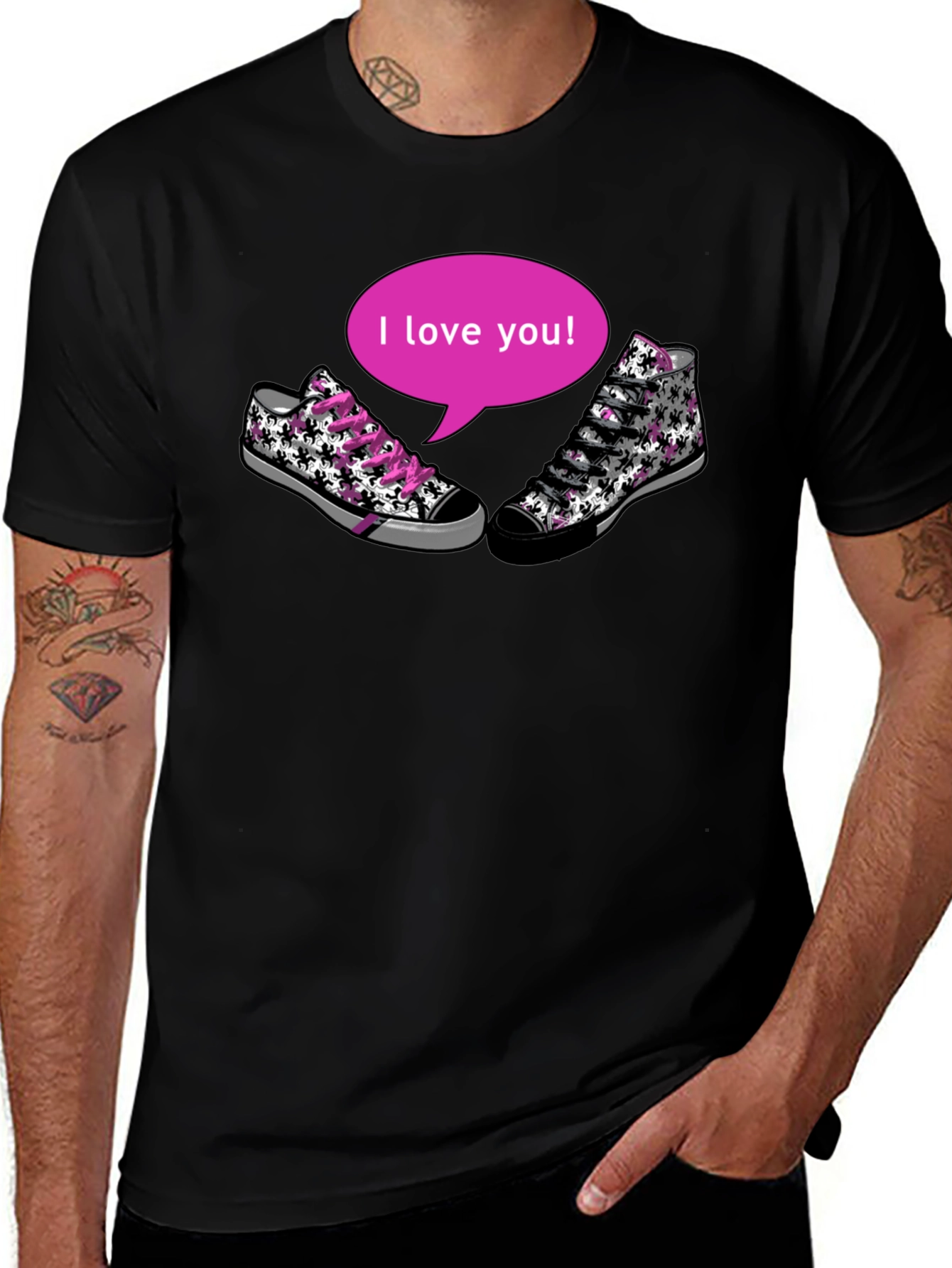 I Love You Sneaker T-Shirt