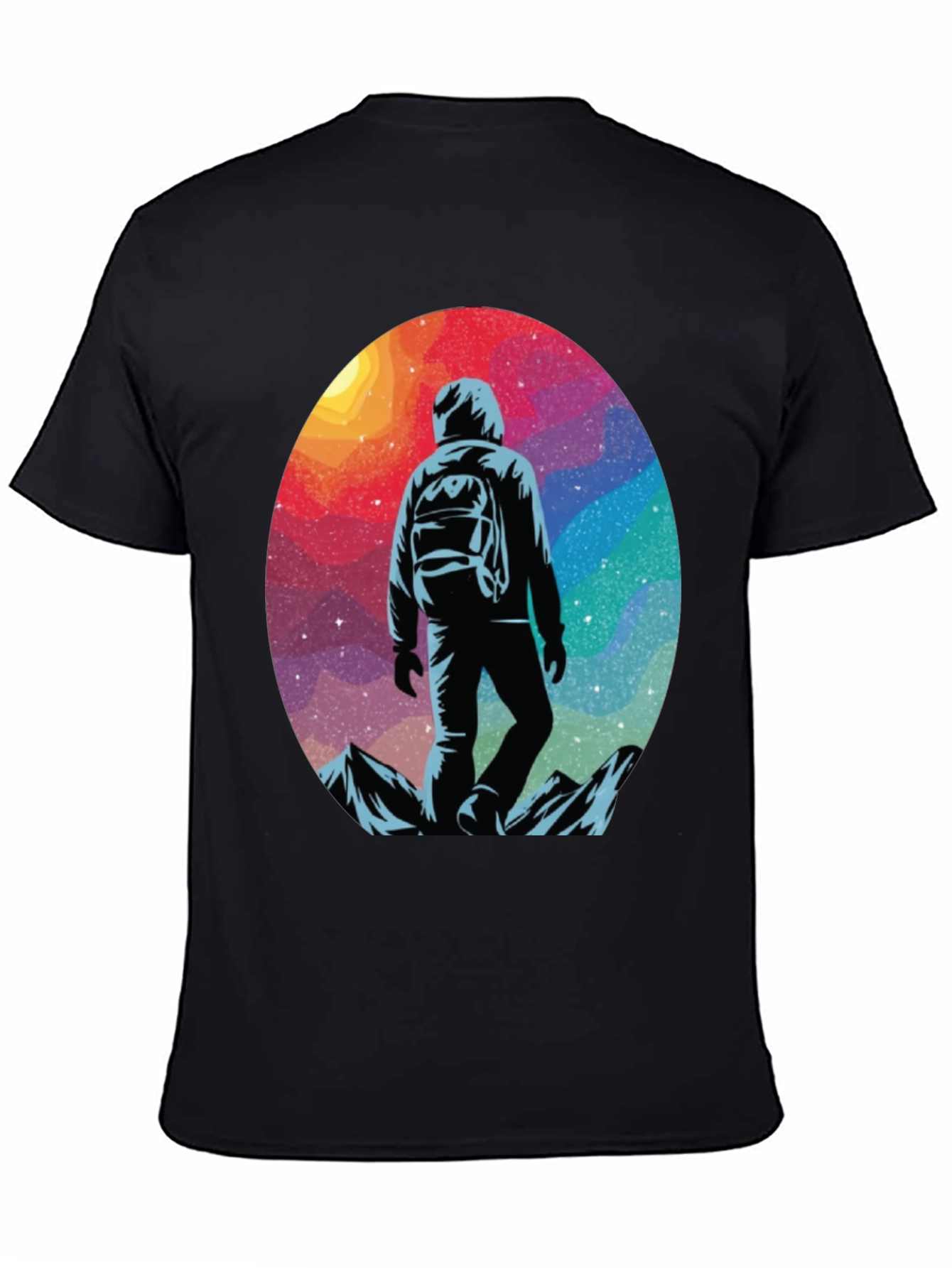 Cosmic Hiker Graphic Tee - Adventure Awaits!