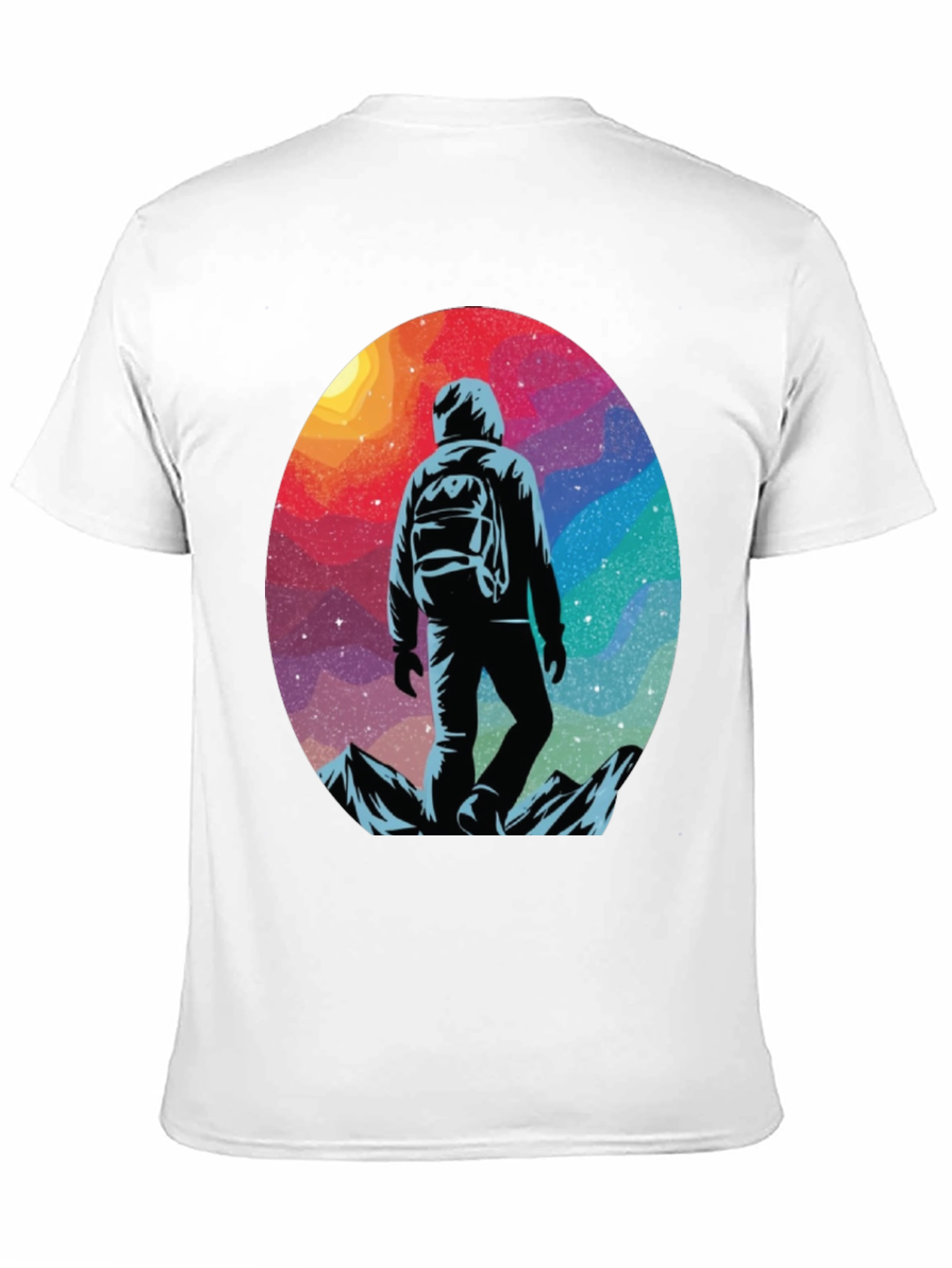 Cosmic Hiker Graphic Tee - Adventure Awaits!