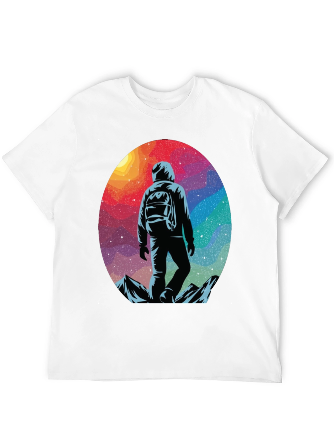 Cosmic Hiker Graphic Tee - Adventure Awaits!