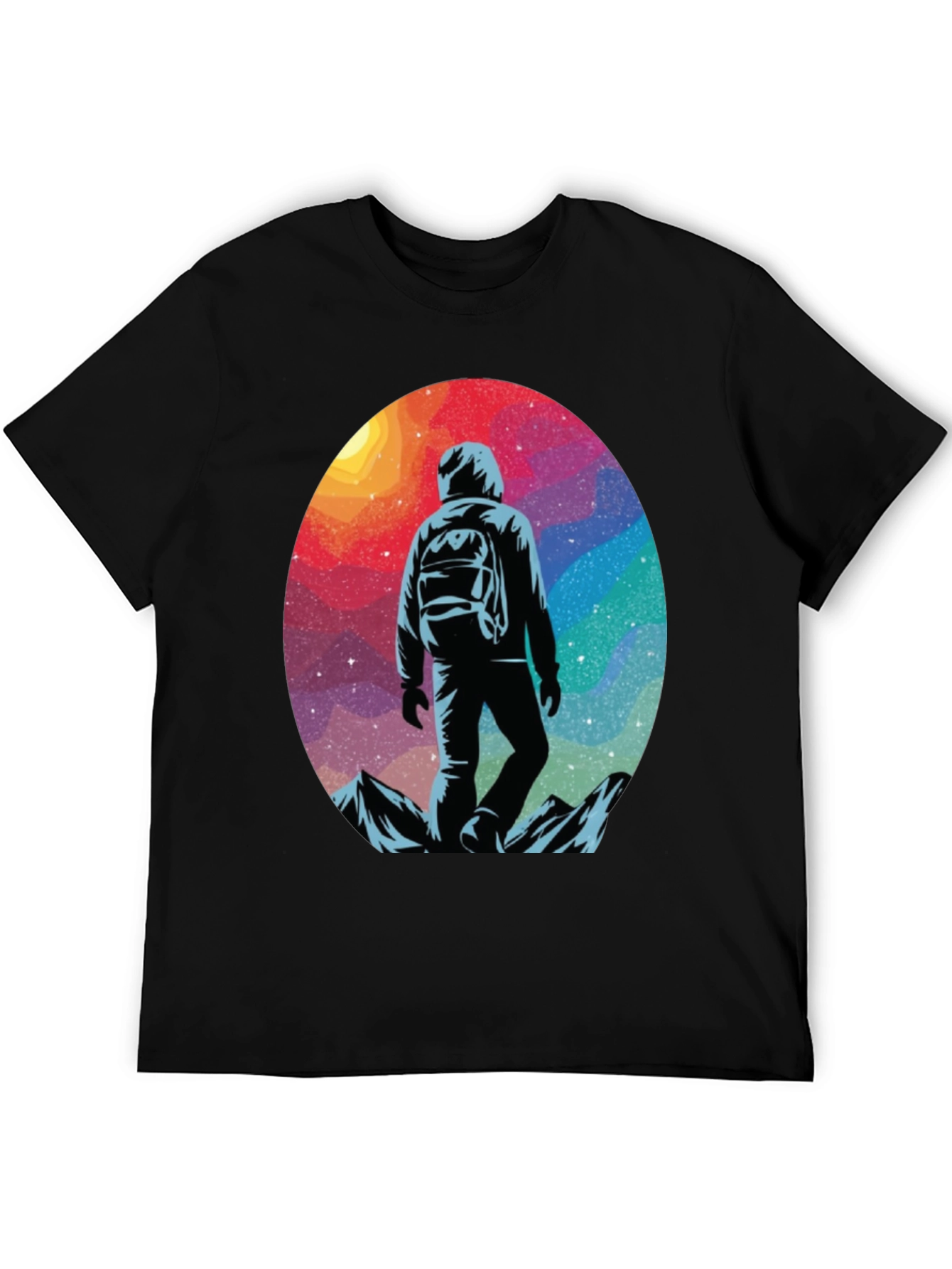 Cosmic Hiker Graphic Tee - Adventure Awaits!
