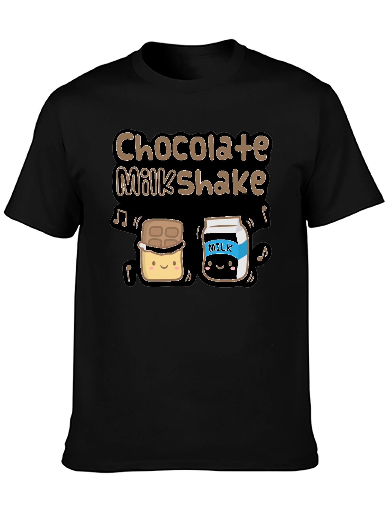 Chocolate Milkshake Graphic T-Shirt - Cute Cartoon Design