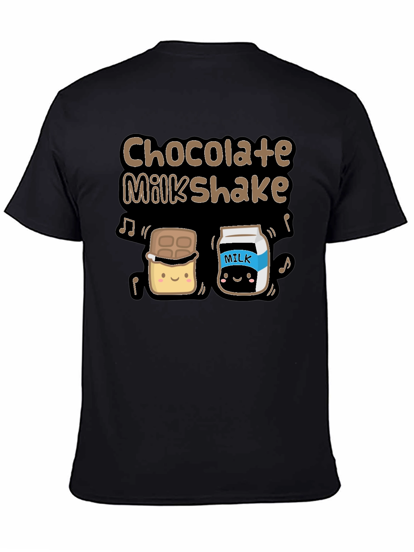 Chocolate Milkshake Graphic T-Shirt - Cute Cartoon Design