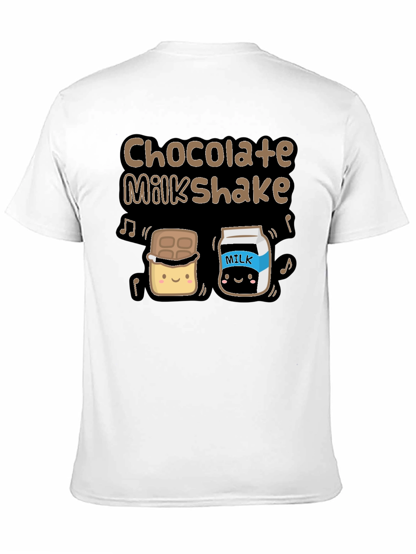 Chocolate Milkshake Graphic T-Shirt - Cute Cartoon Design
