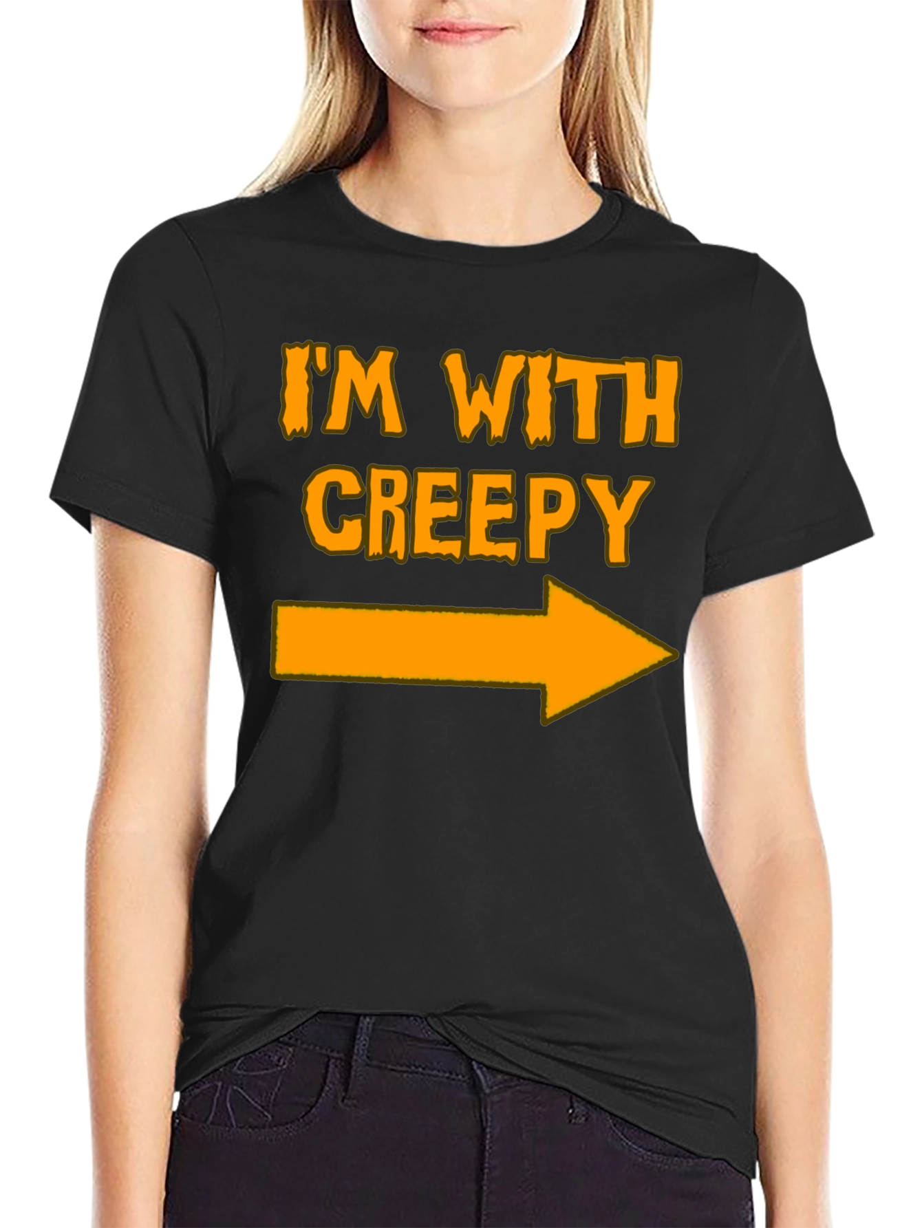 Im With Creepy Halloween T-Shirt