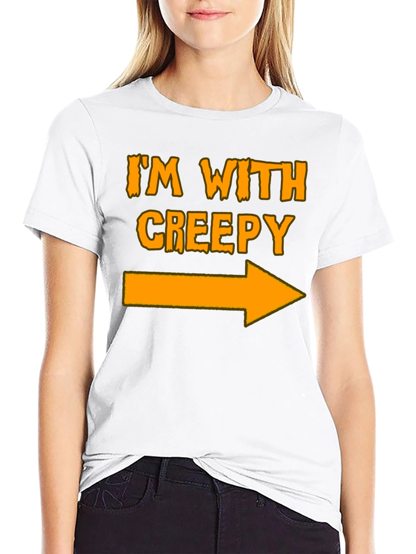 Im With Creepy Halloween T-Shirt